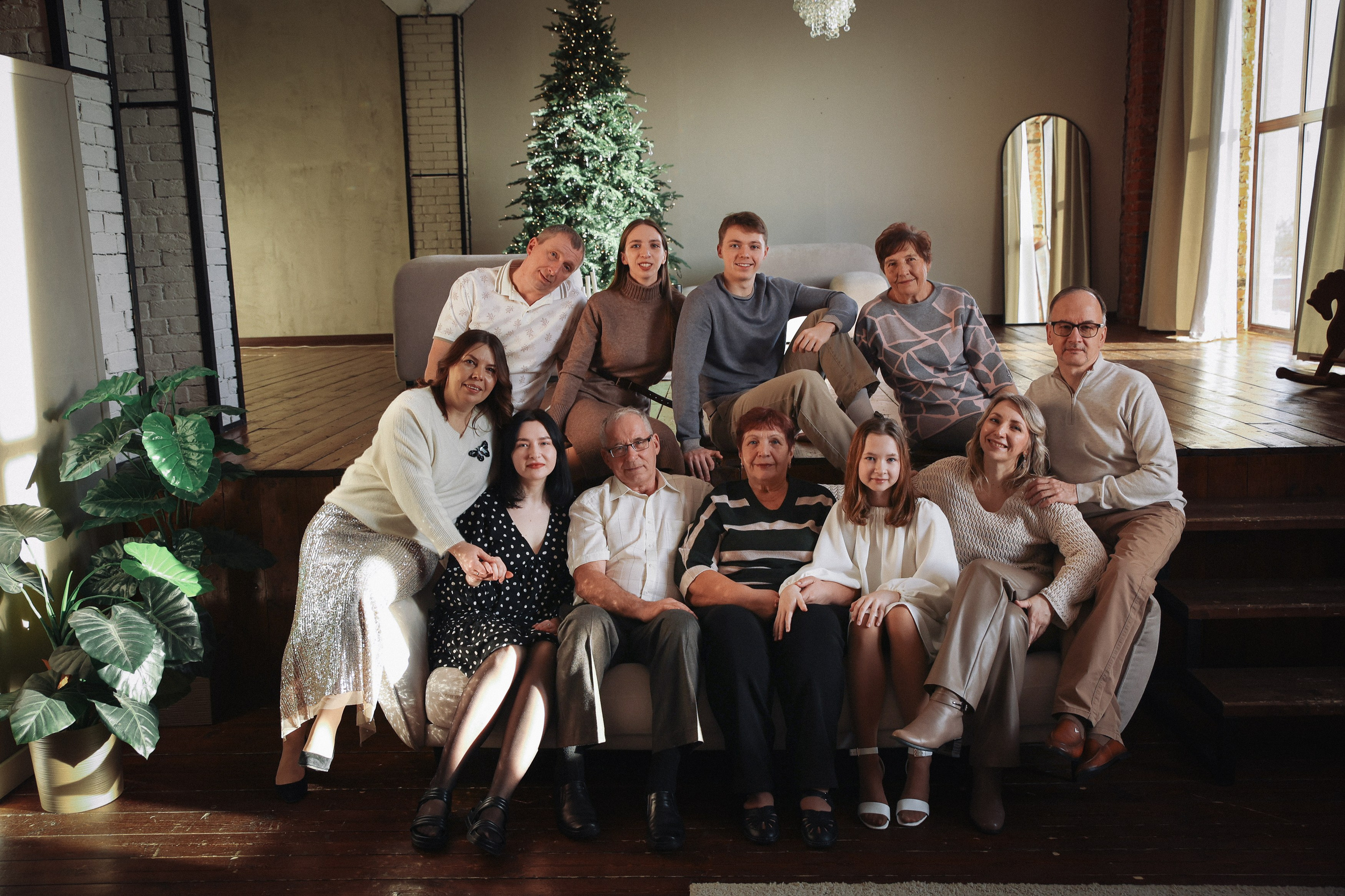 Семейная фотосессия Большая семья Фотосессия с родителями. Фотограф Владимир Москва