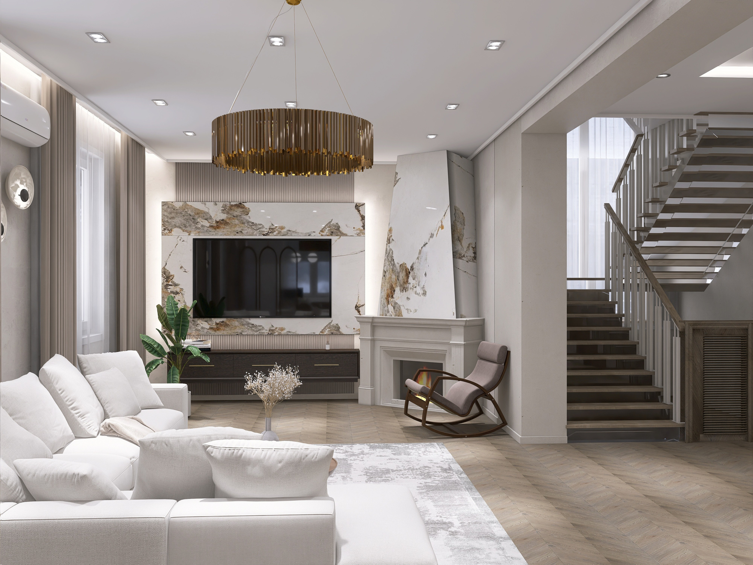 КП Русское поле. Площадь 60 кв. м. Дизайнер интерьера в Новосибирске_Елена Сергеева