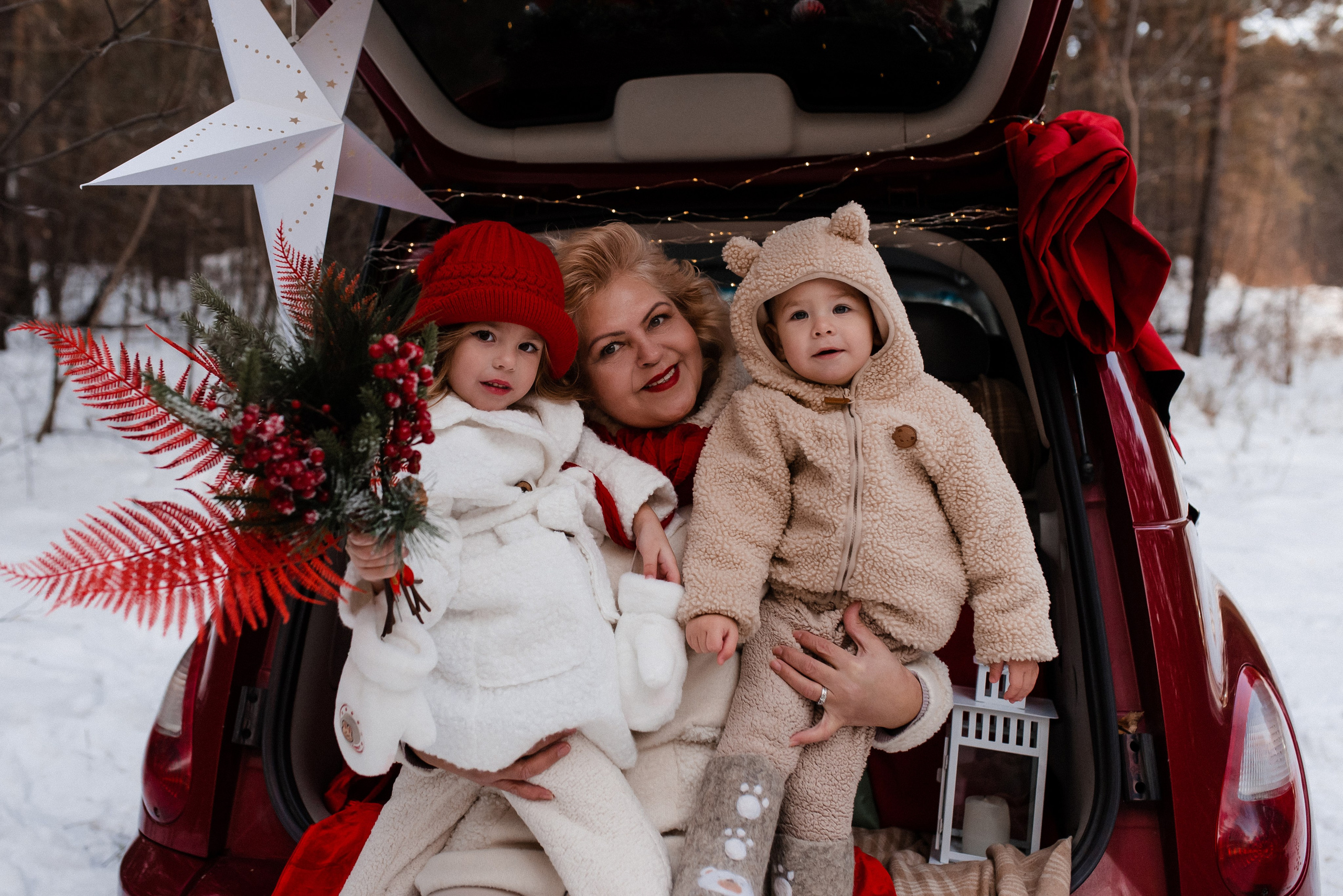 Рождественский фотодень Андрей&Александра&Ева&Станислав. Фотограф в Новосибирске Анастасия Курто