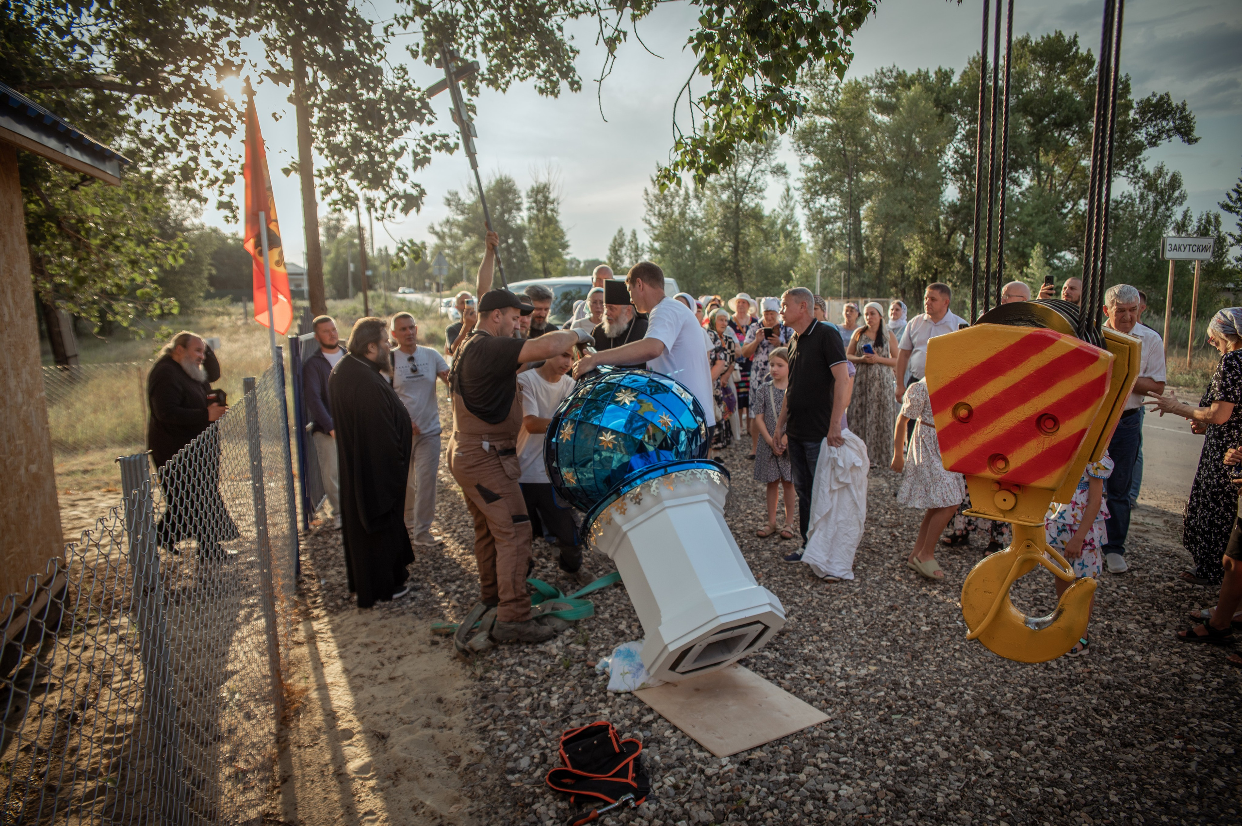 Освещение купола в храме Казанской иконы Божьей Матери х. Закутский. Церковный, семейный и репортажный фотограф Волгоград, Волжский