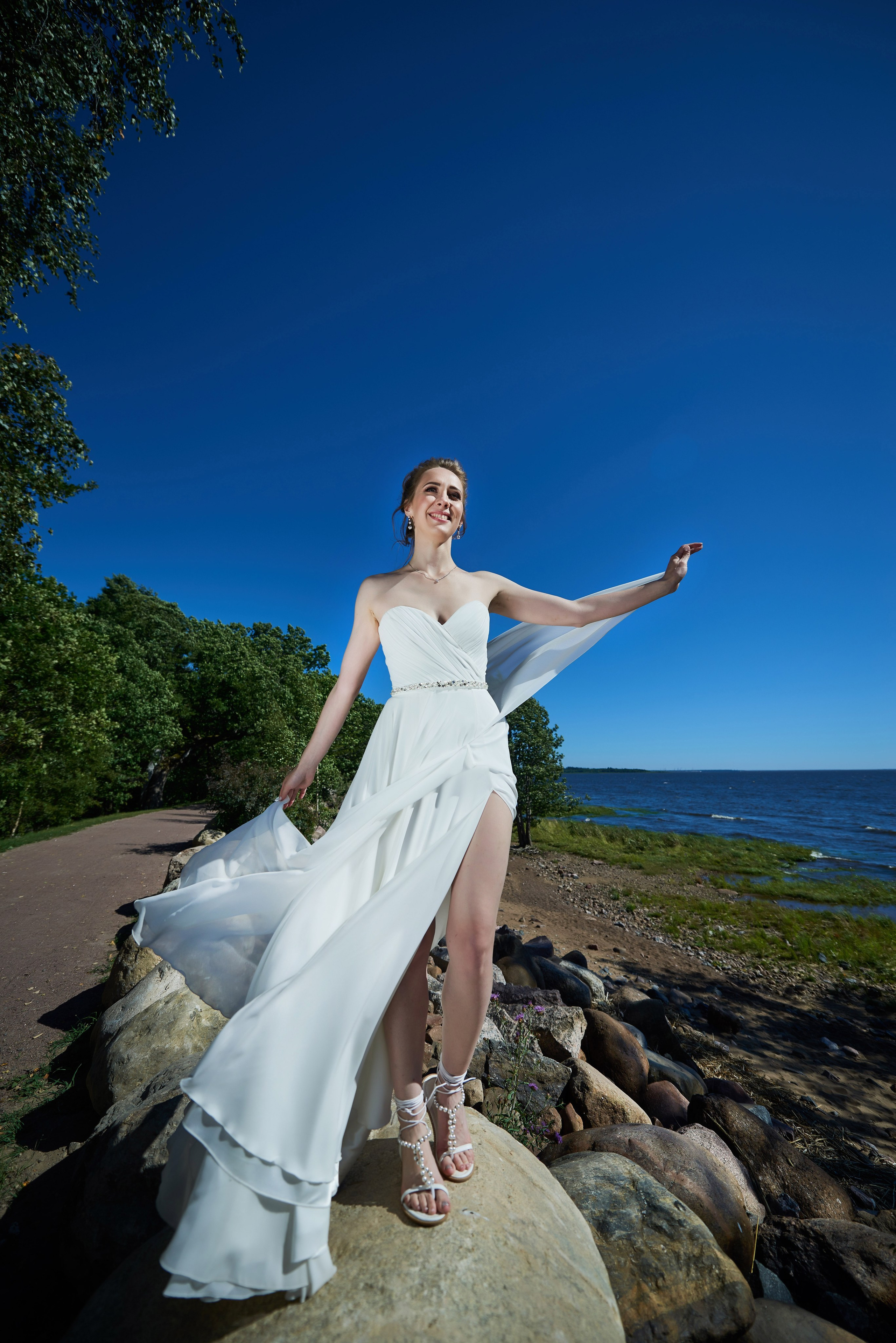 Александра и Вячеслав (фотосессия на берегу Финского залива в парке Дубки в Сестрорецке). Портретный, семейный и свадебный фотограф в Санкт-Петербурге и в Пушкине Ширяев Денис