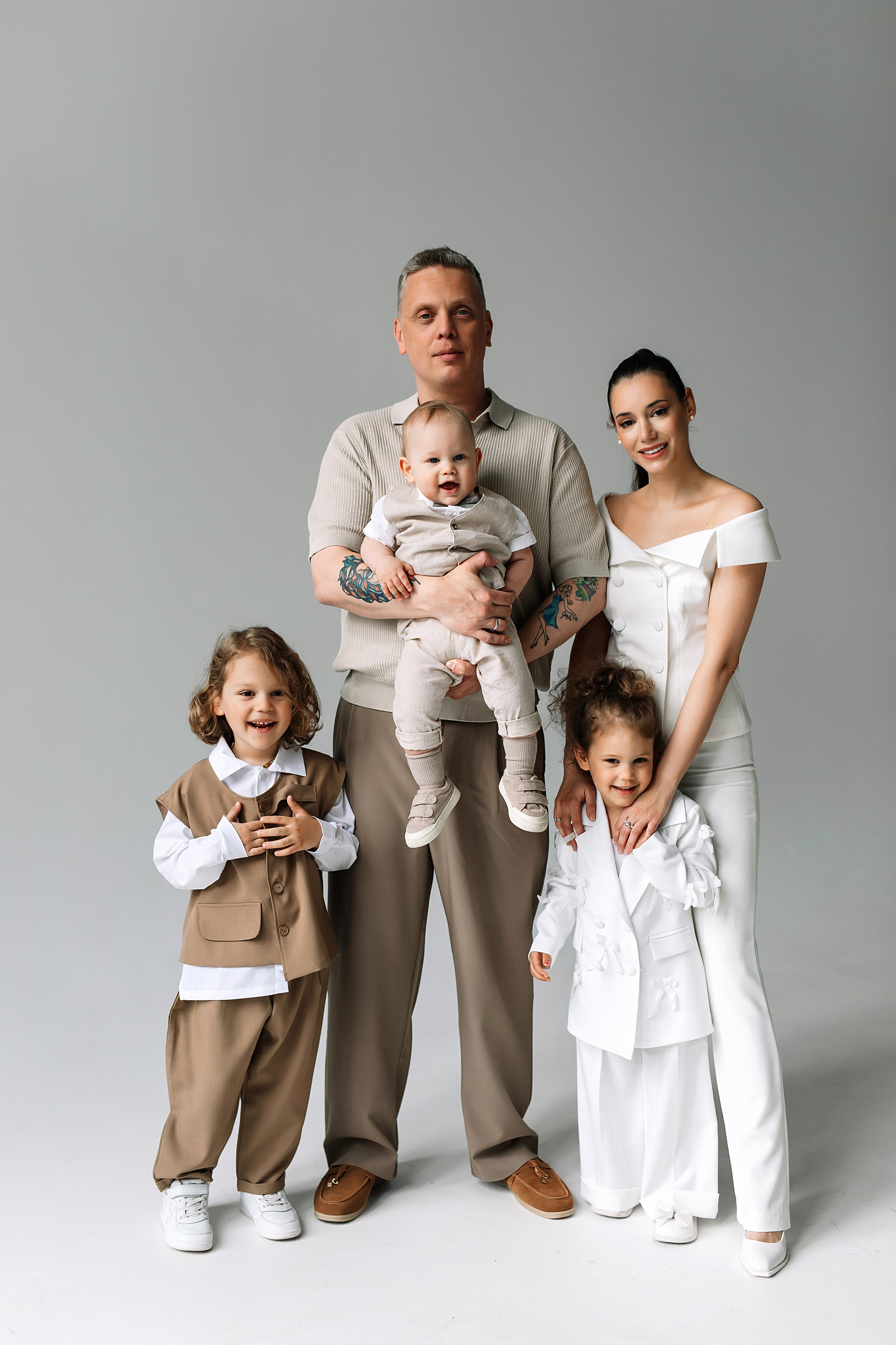 Семейная съемка в студии. Фотограф Москва Мария Захарова
