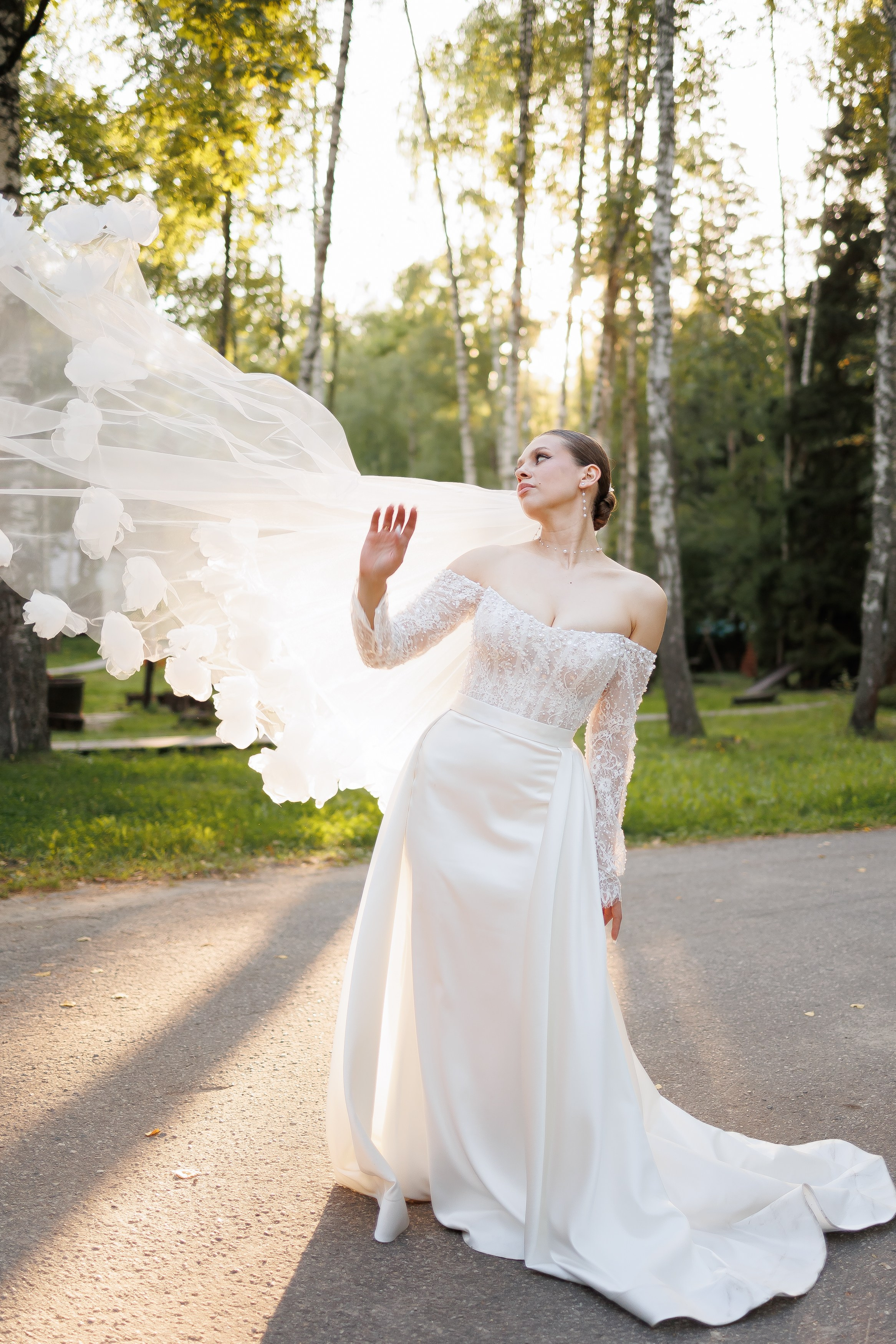 Фотосессия невесты в день свадьбы