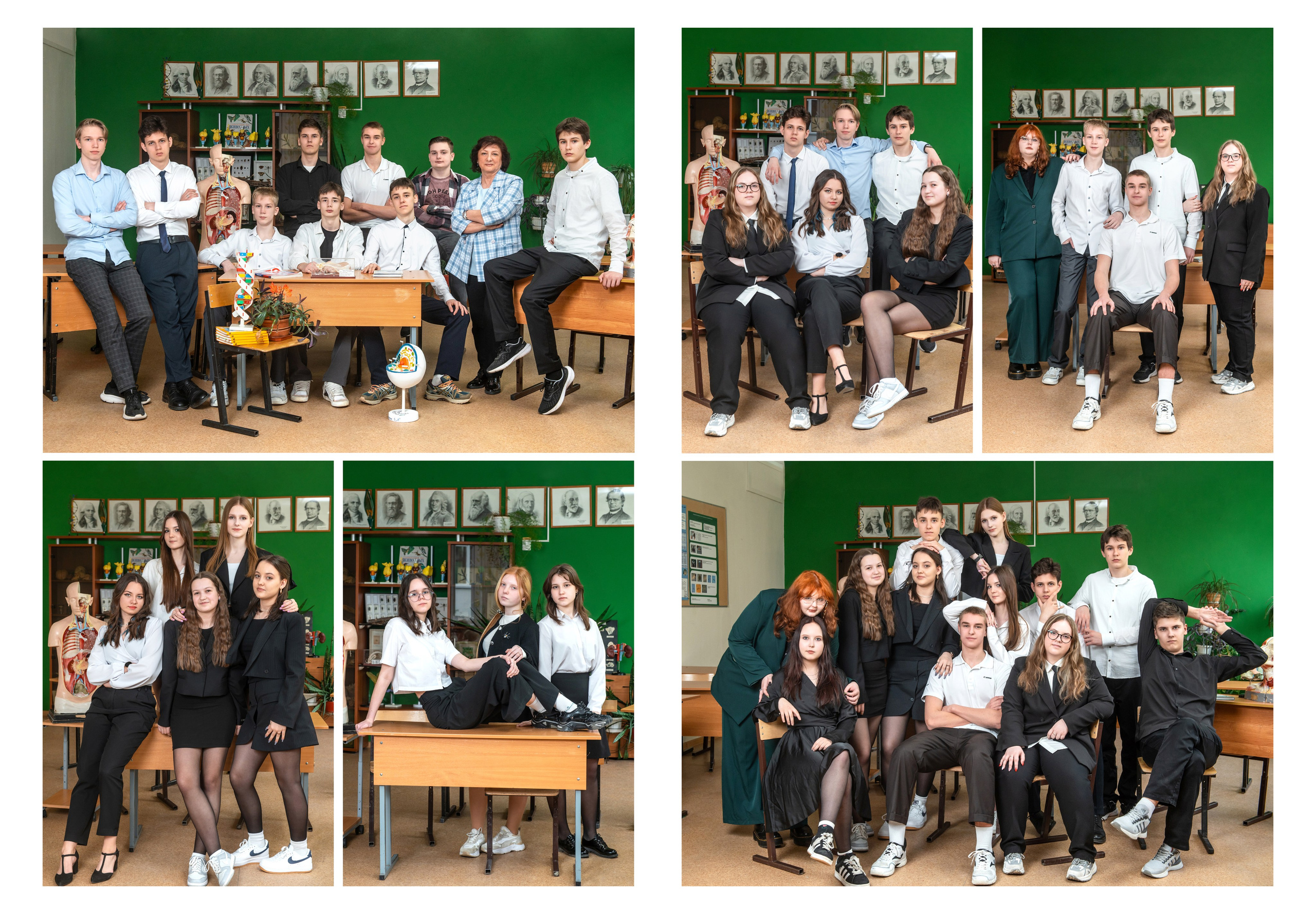 Пример альбома на 3 разворота для 9-11 классов