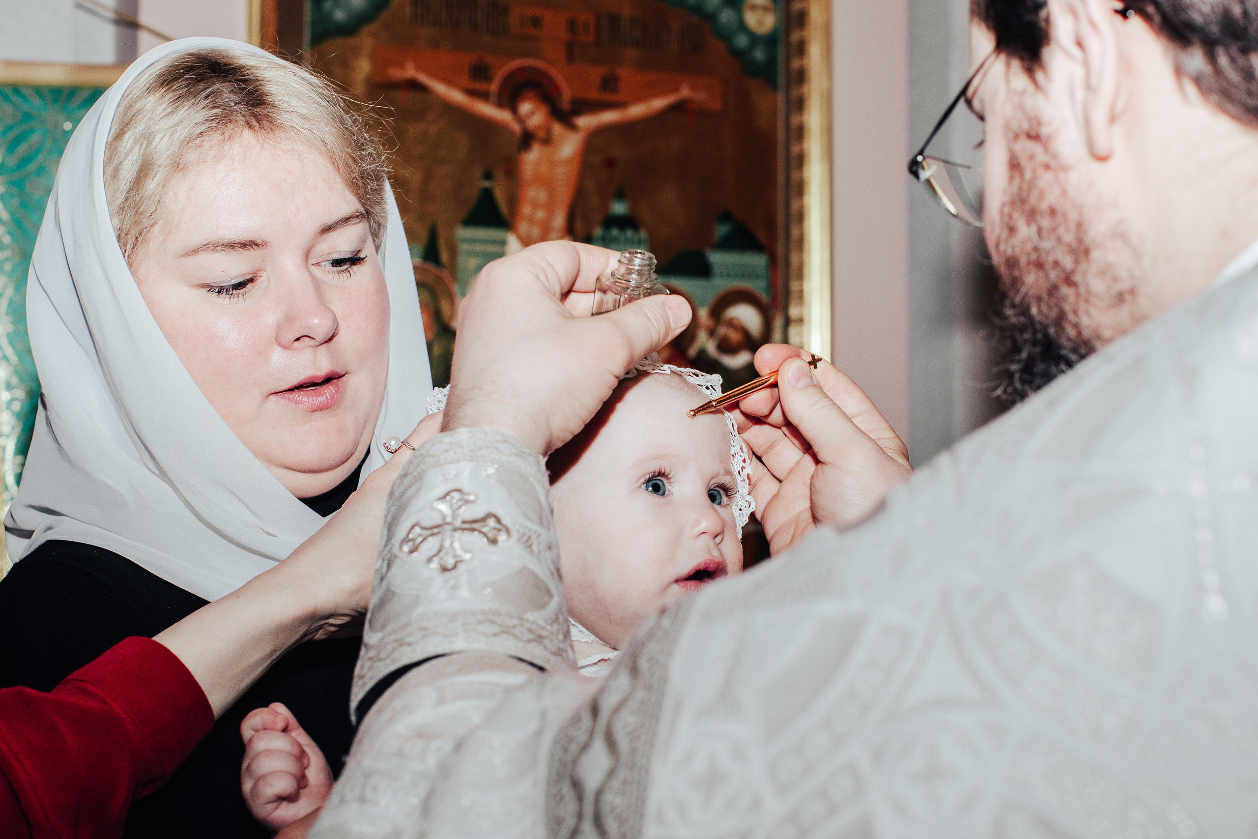 Крещение Анисии. Фотосессии в Москве - фотограф Неонилла Ленко