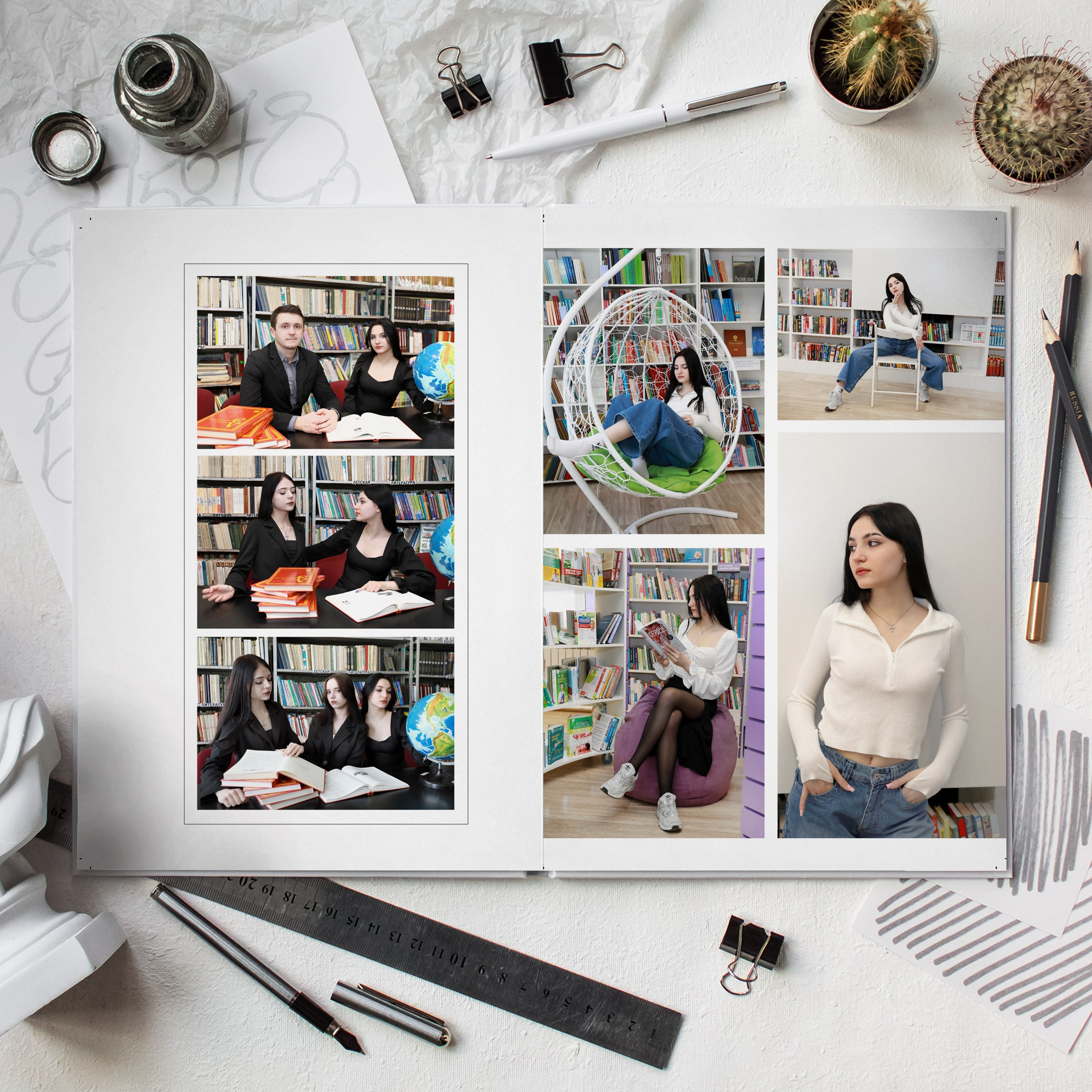 Альбом 2 разворота СтаршаяШк. Medlori fotobook Выпускные альбомы в Липецке Лариса Медведева