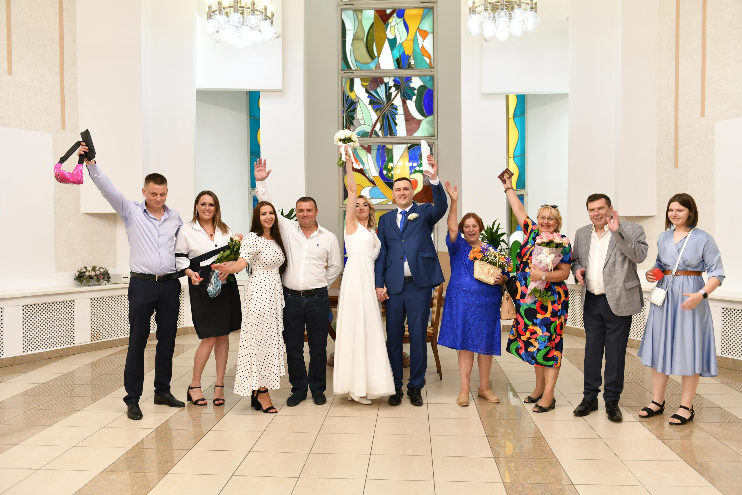 Регистрация брака Марии и Сергея. Свадебный и портретный фотограф в Москве Галина Борисова