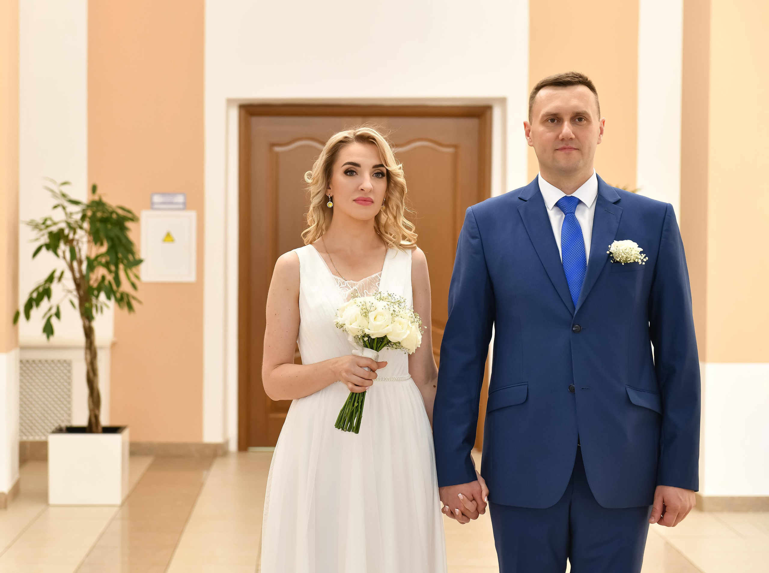 Регистрация брака Марии и Сергея. Свадебный и портретный фотограф в Москве Галина Борисова