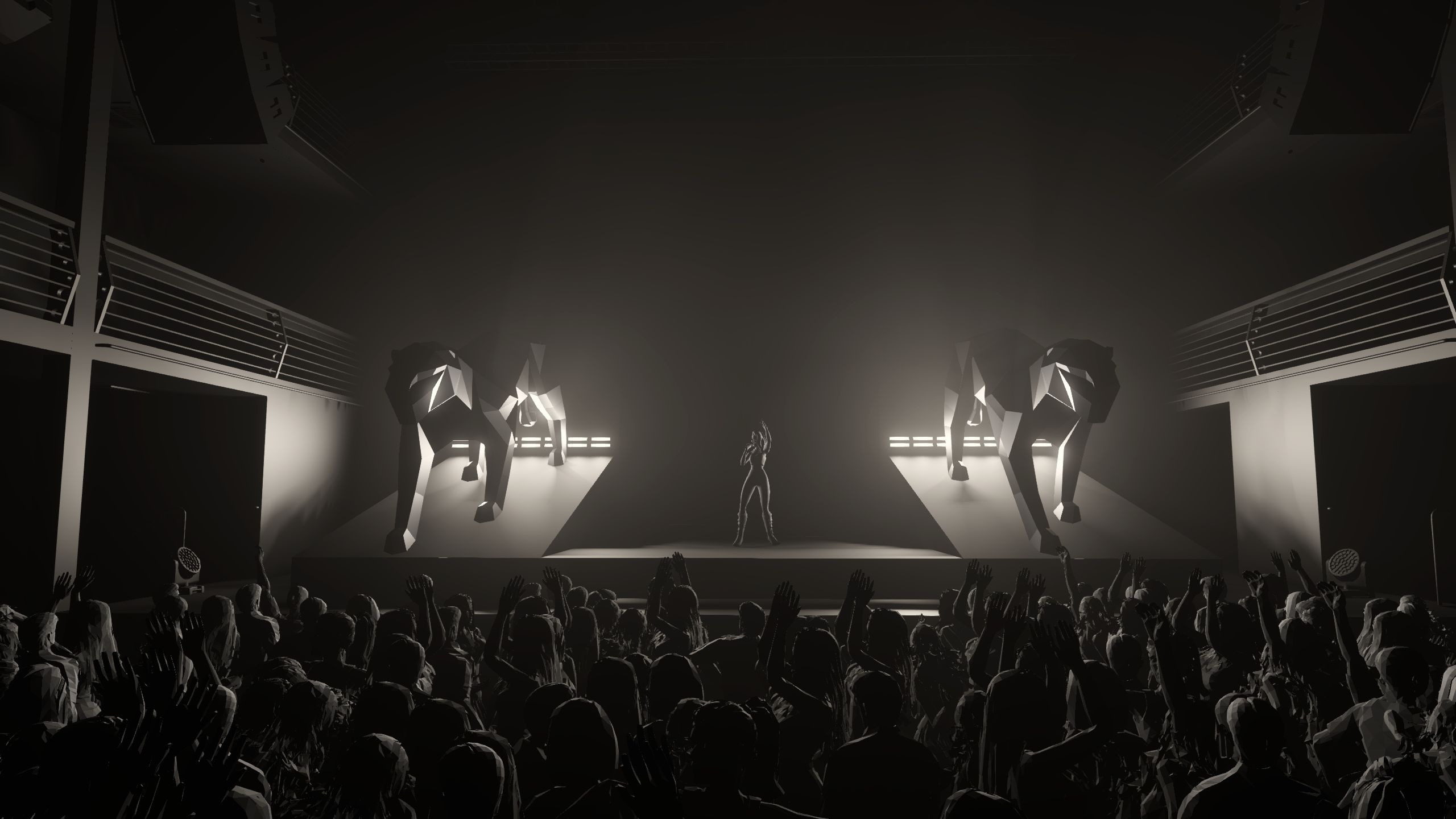 LOW POLY LIONESSES. OOPS TEAM