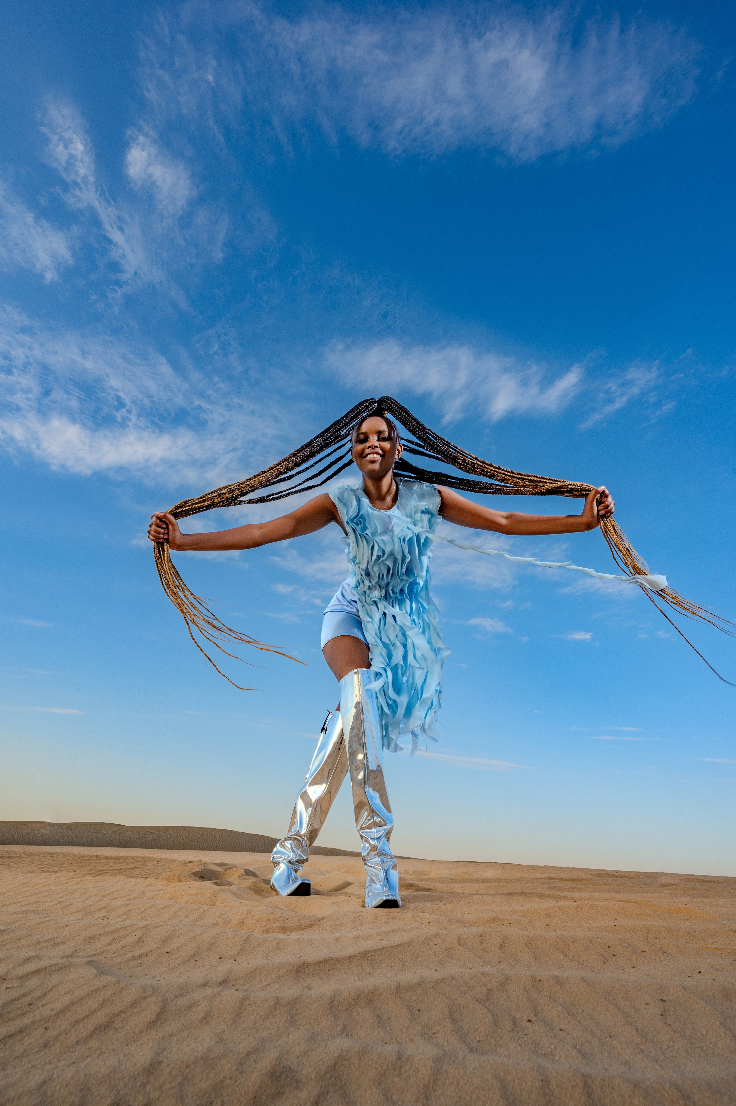 Esther blue sky. Коммерческий фотограф Москва /Дубай, эксклюзивные фэшн фотосессии