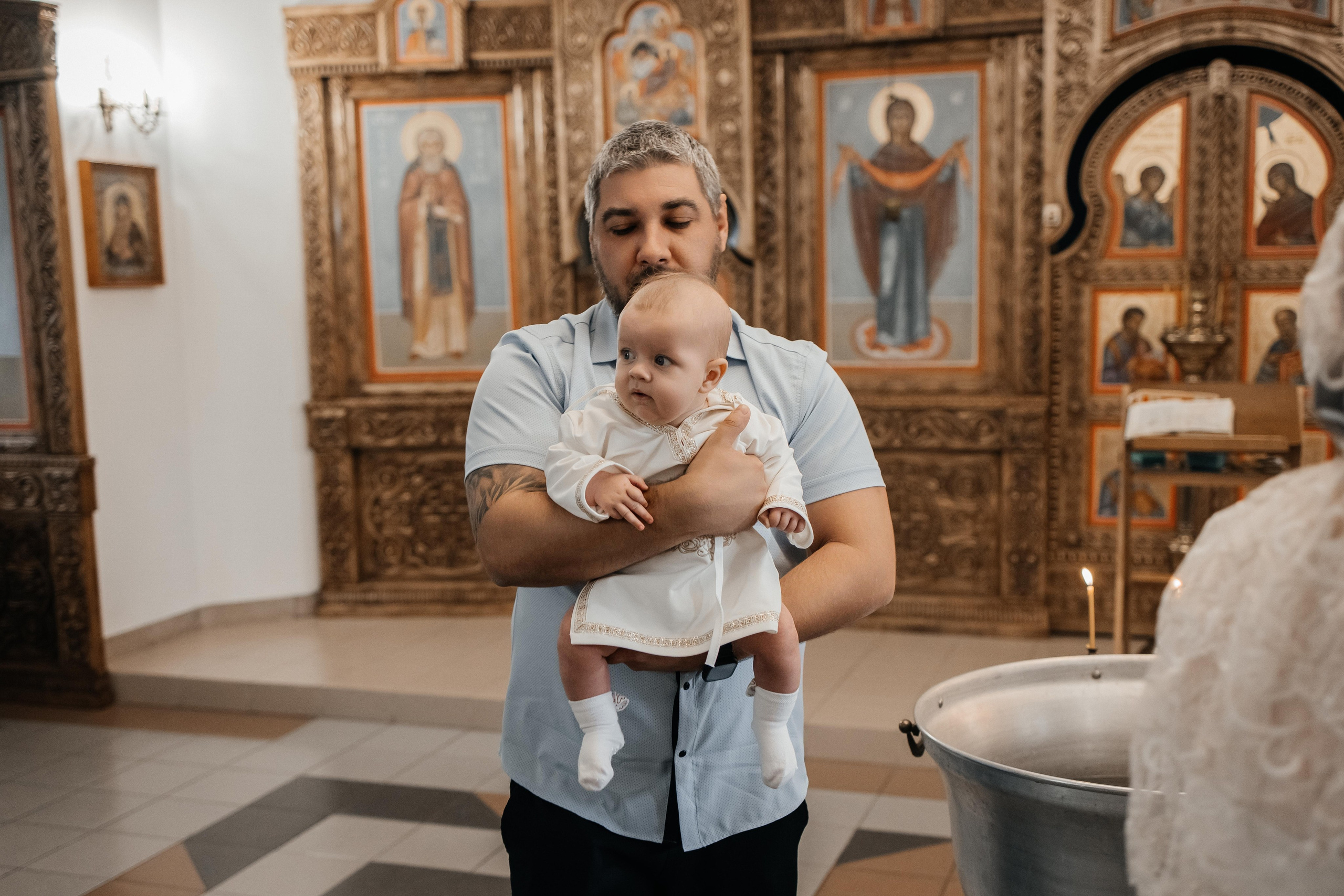 Крещение Ромы. Свадебный и семейный фотограф Яна Стражева. Волгоград, Москва