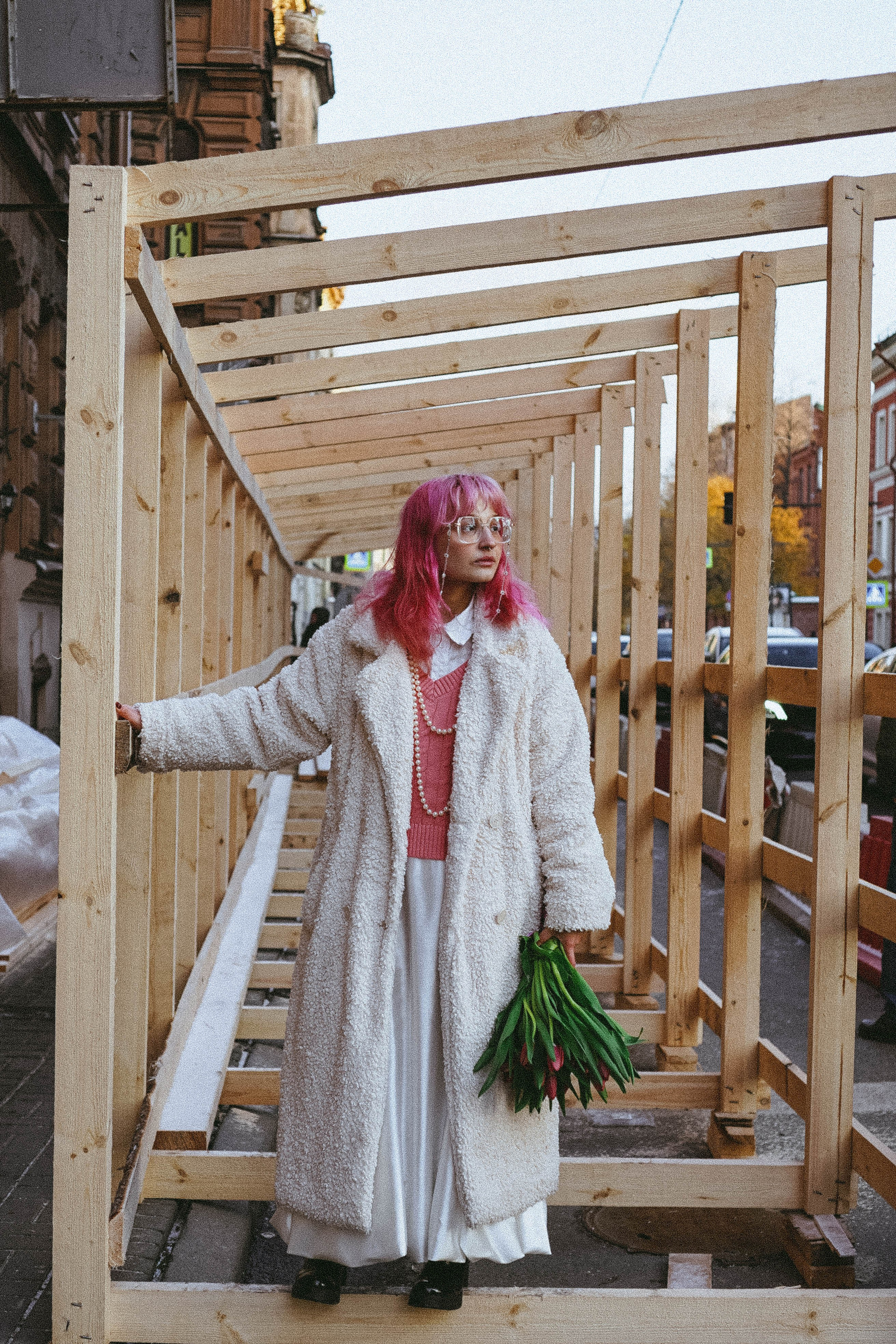 Прогулочная фотосессия с тюльпанами. Профессиональный фотограф, Санкт-Петербург — Виктория Богомолова