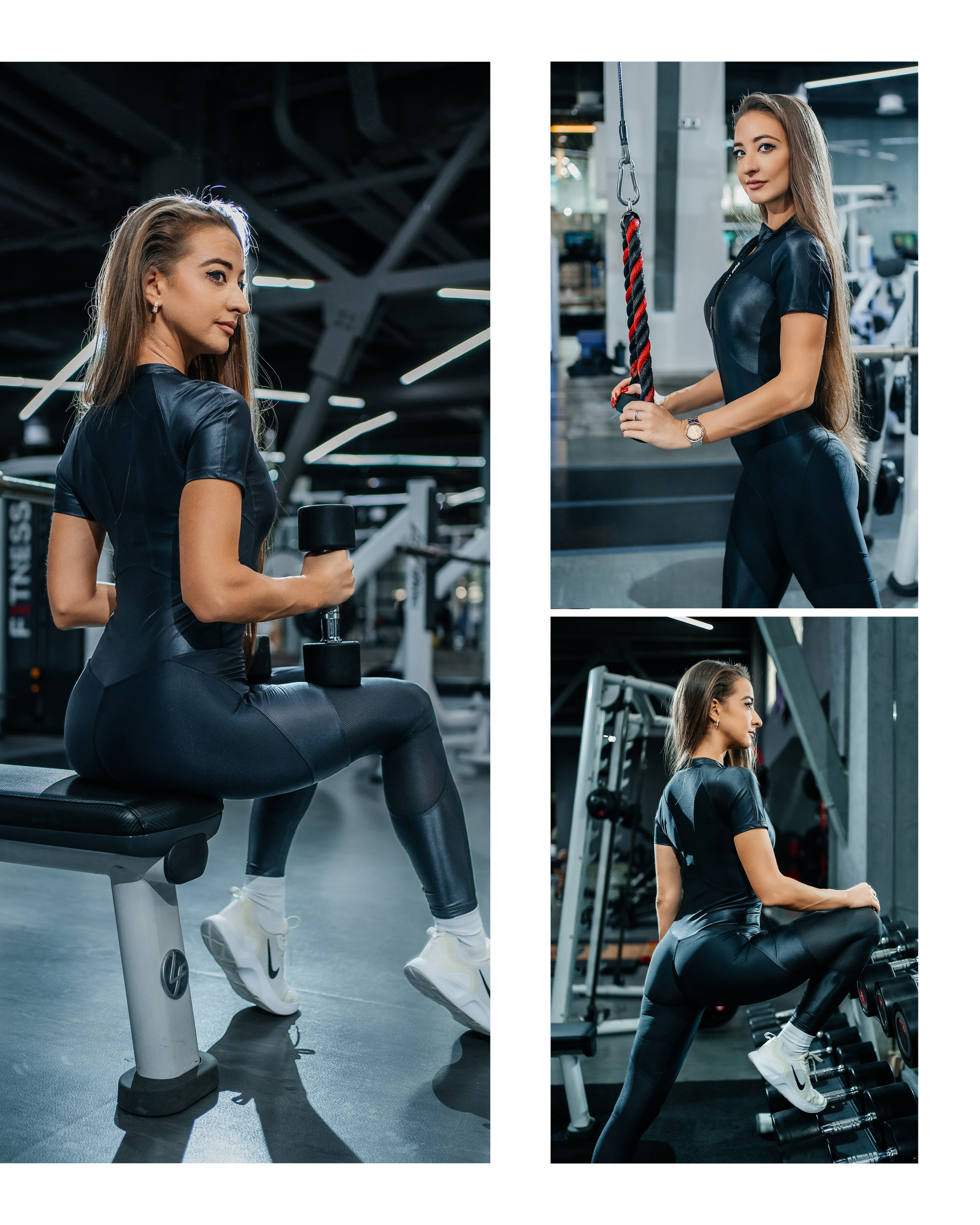 Индивидуальная фотосессия в спортзале: красивые кадры с тренажерами и спортивным инвентарем
