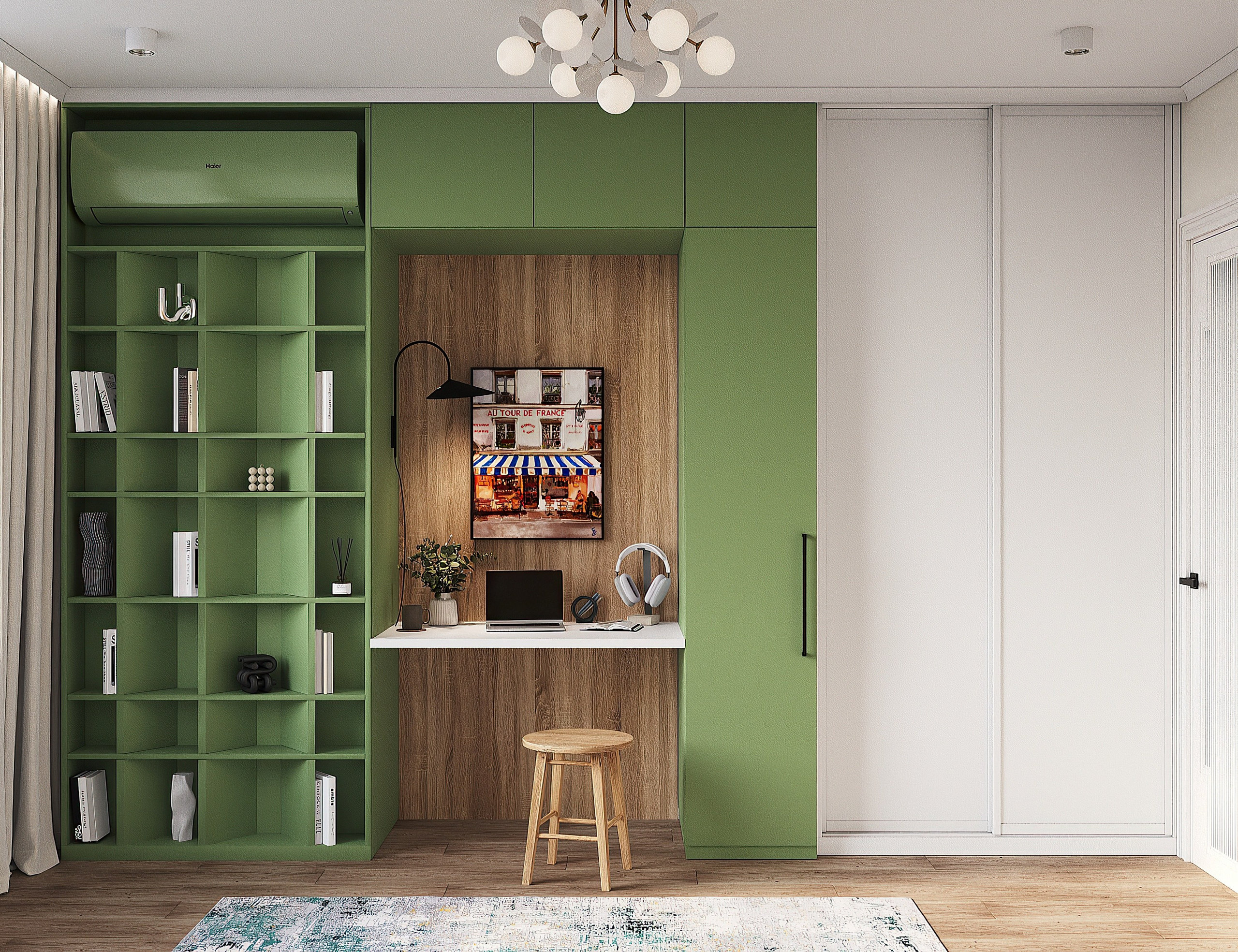 Функциональность и домашняя атмосфера: двухкомнатная квартира для семьи с 2 детьми. Дизайнер интерьера в Москве Ирина Собыленская