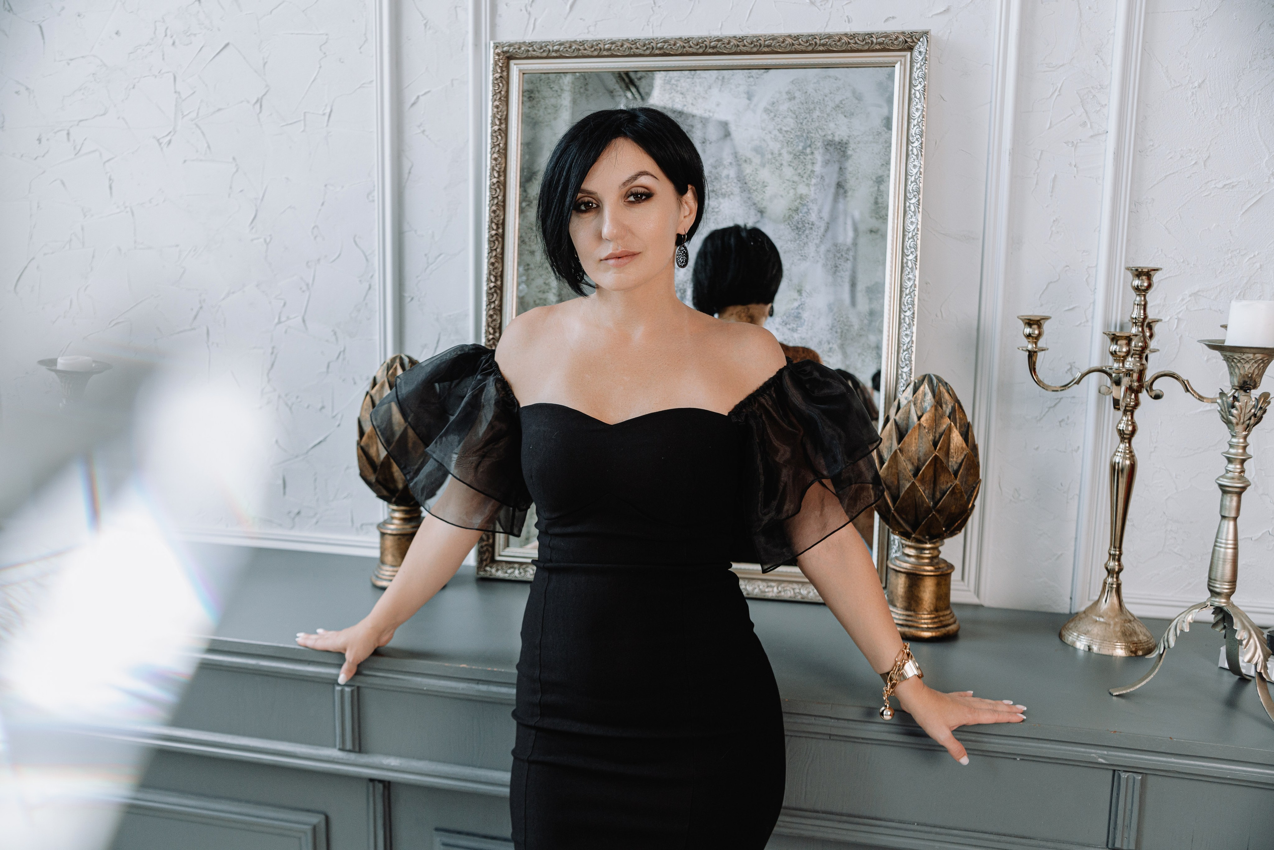 Евгения, Михаил и Дарина и собачка Чарли. Фотограф Воронеж Варвара