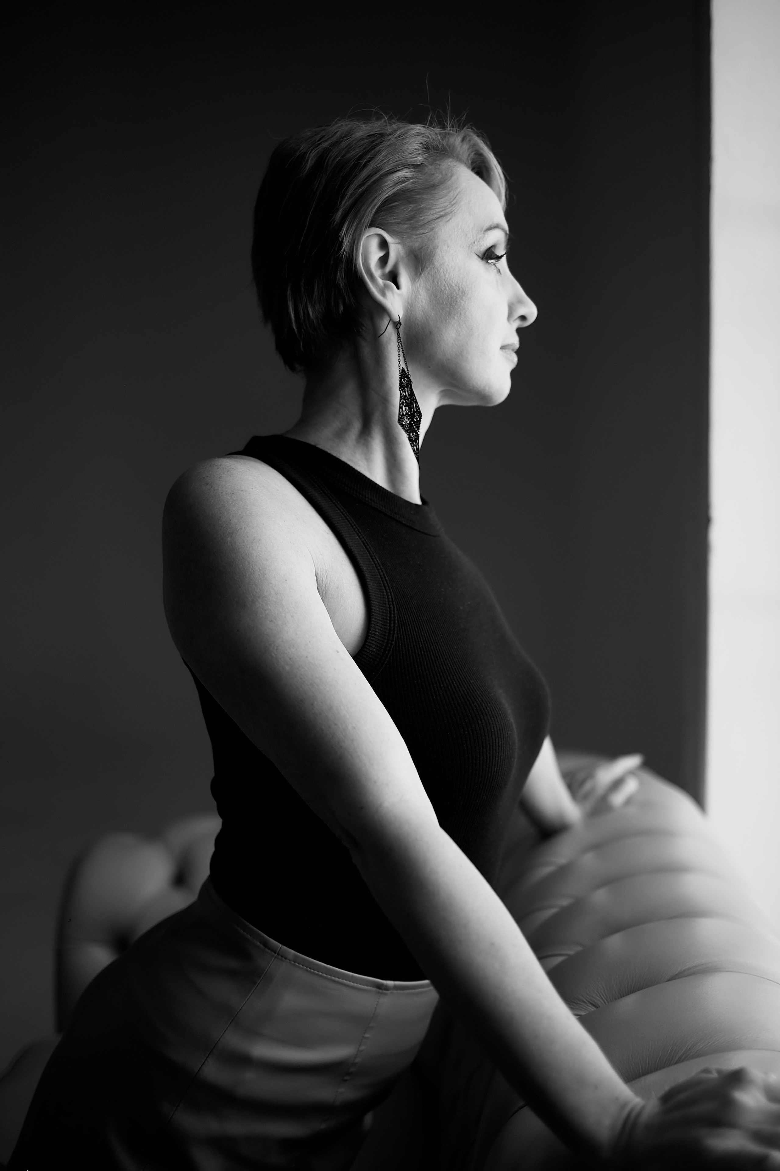 Студийный портрет чб. Фотограф Михаил Коган — Москва 89267284460