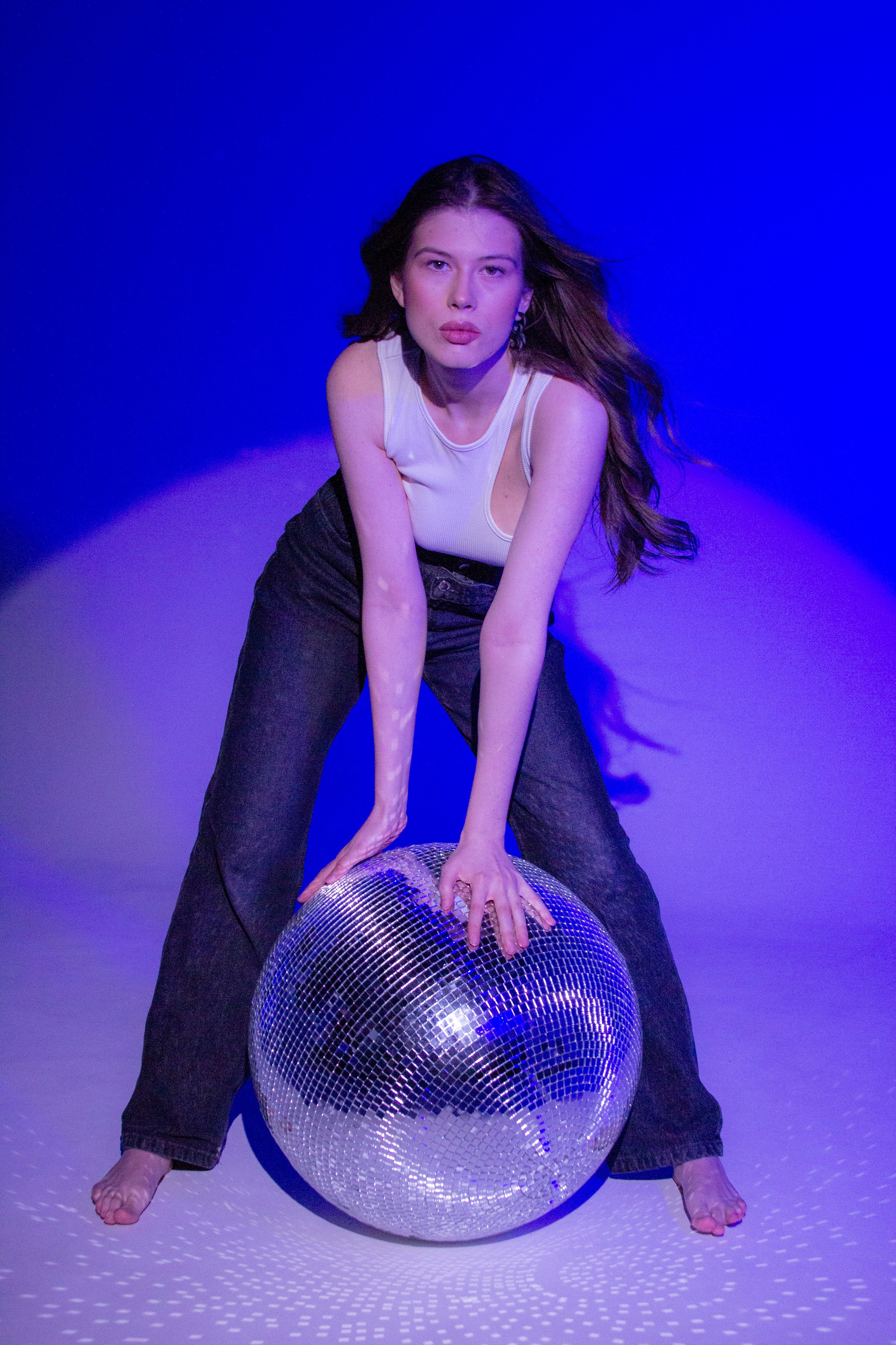 С дискошаром. Портретный фотограф в Москве и Московской области Гнутиков Сергей