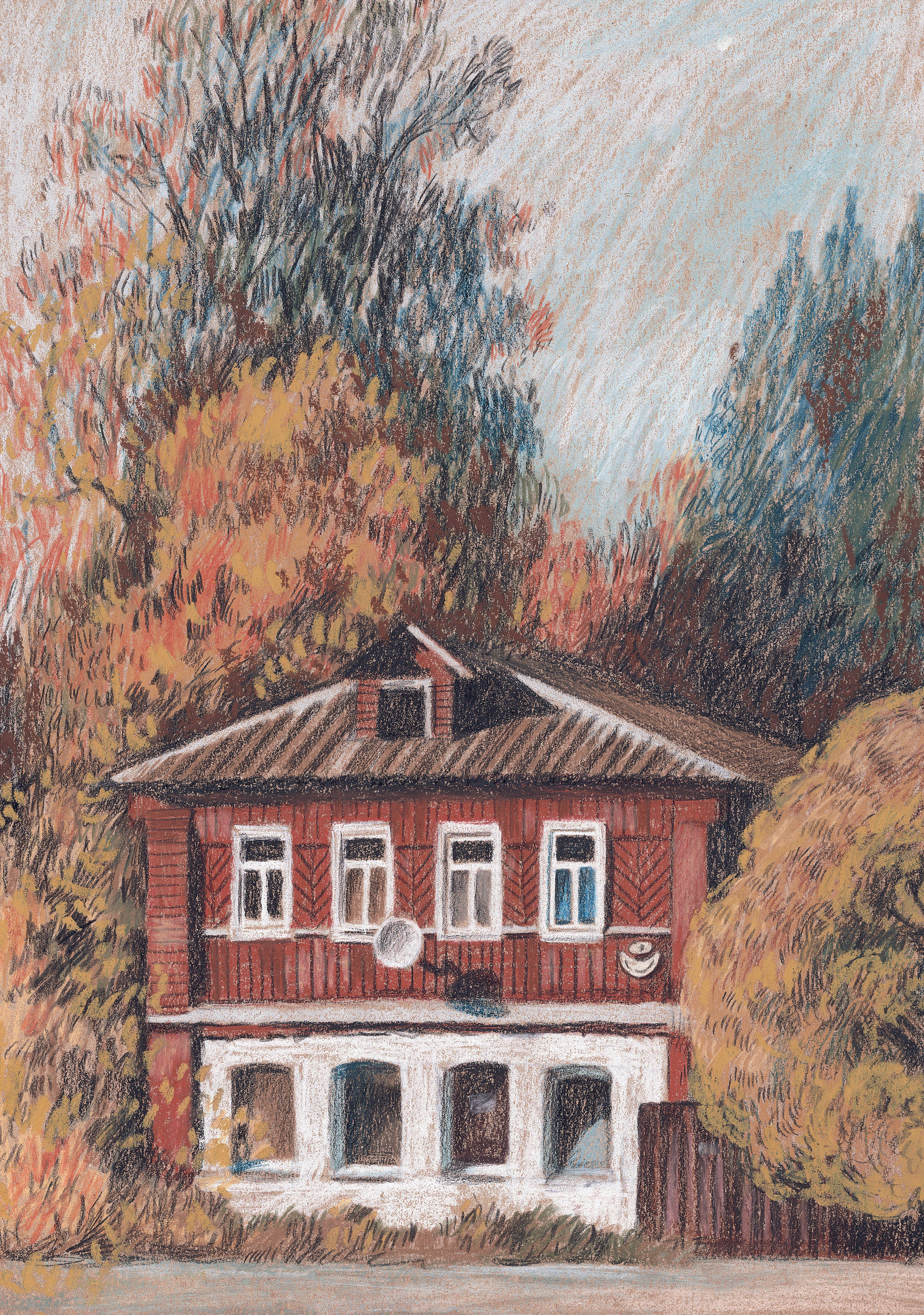 Домики. Художник Карина Милосердова