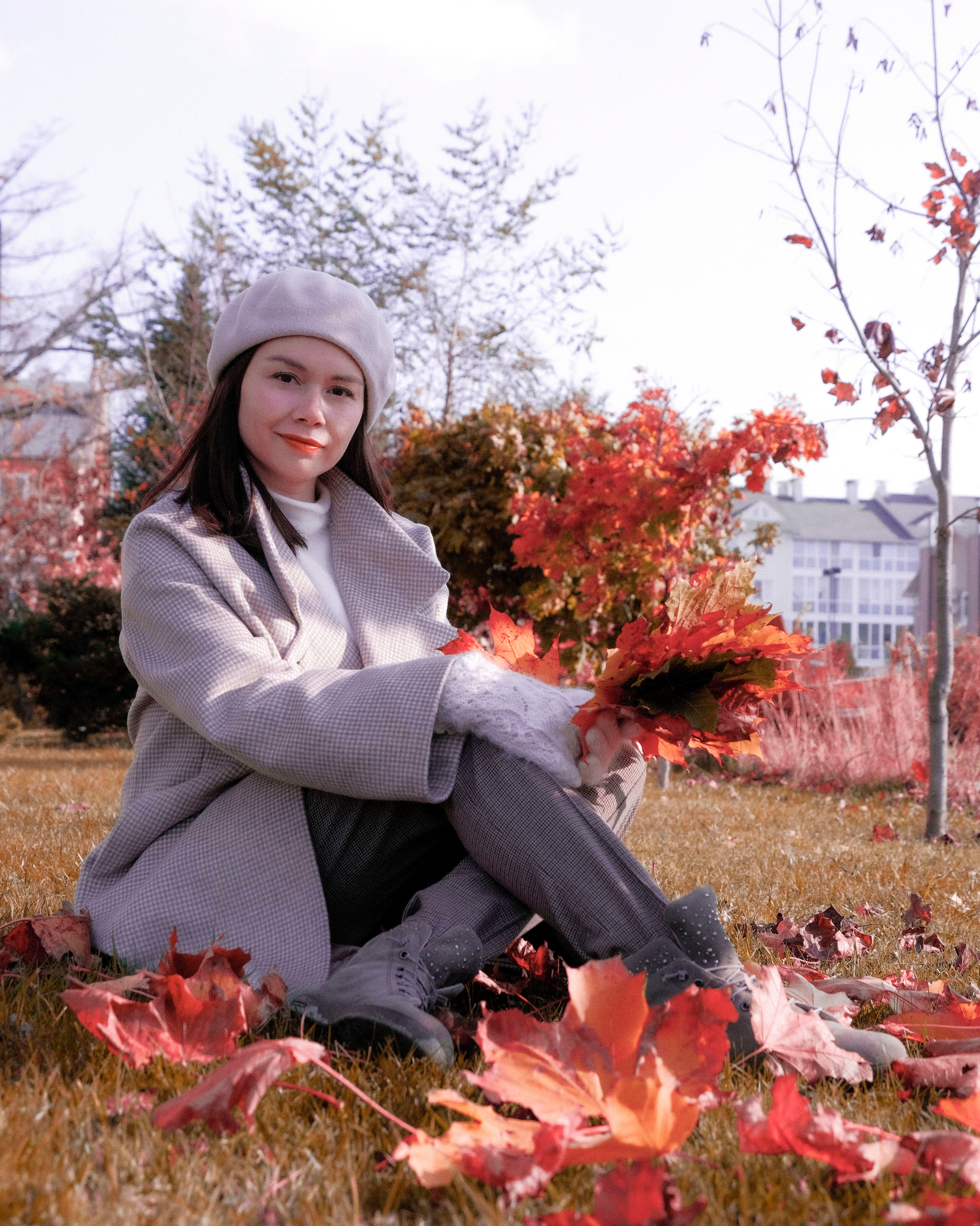 Осенняя фотосессия Анны. Студийный, портретный, семейный фотограф Южно-Сахалинска Яна Радаева