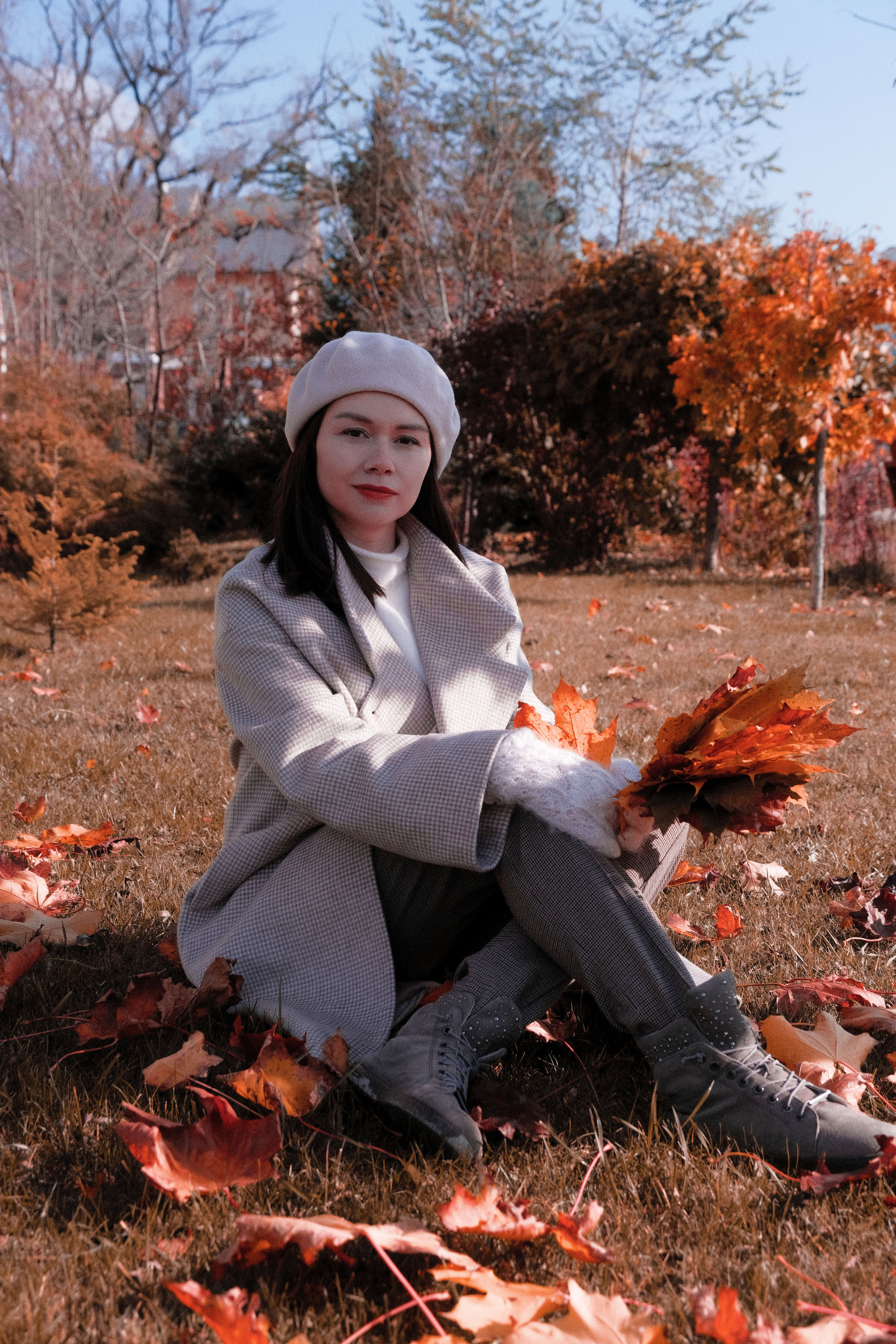 Осенняя фотосессия Анны. Студийный, портретный, семейный фотограф Южно-Сахалинска Яна Радаева