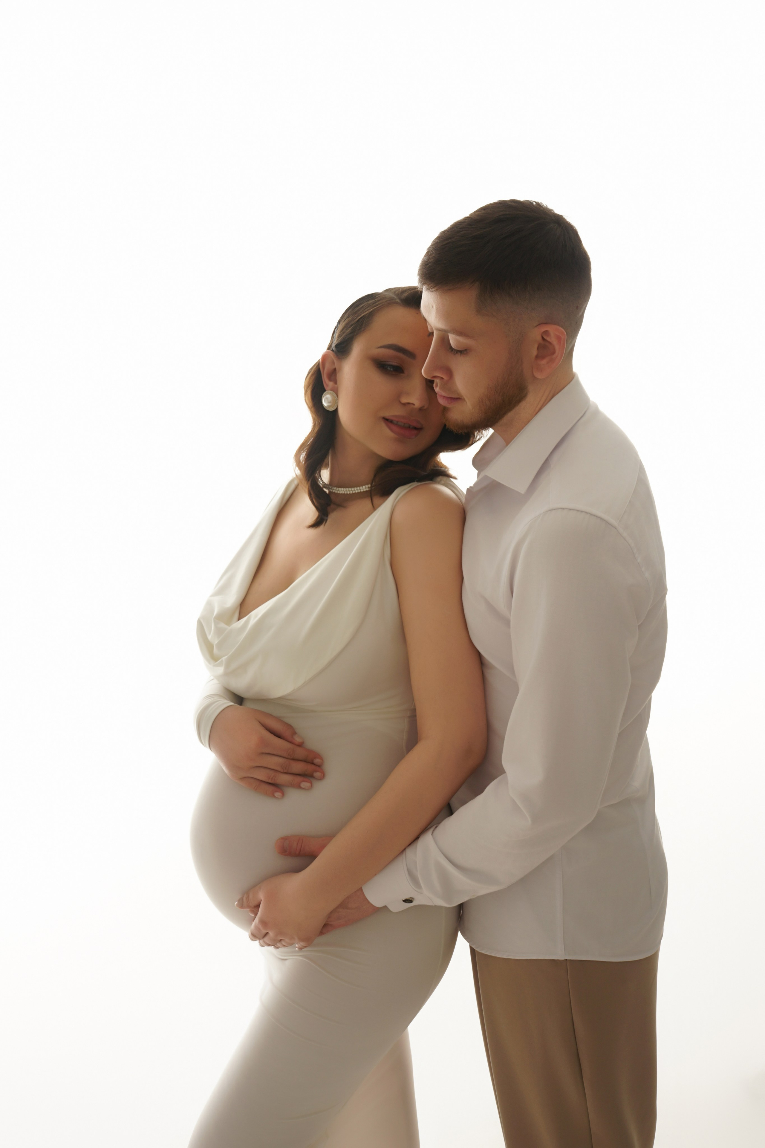 Съёмка беременности в моей фотостудии «НЕБО». Женский фотограф в Химках Алёна Ленёва