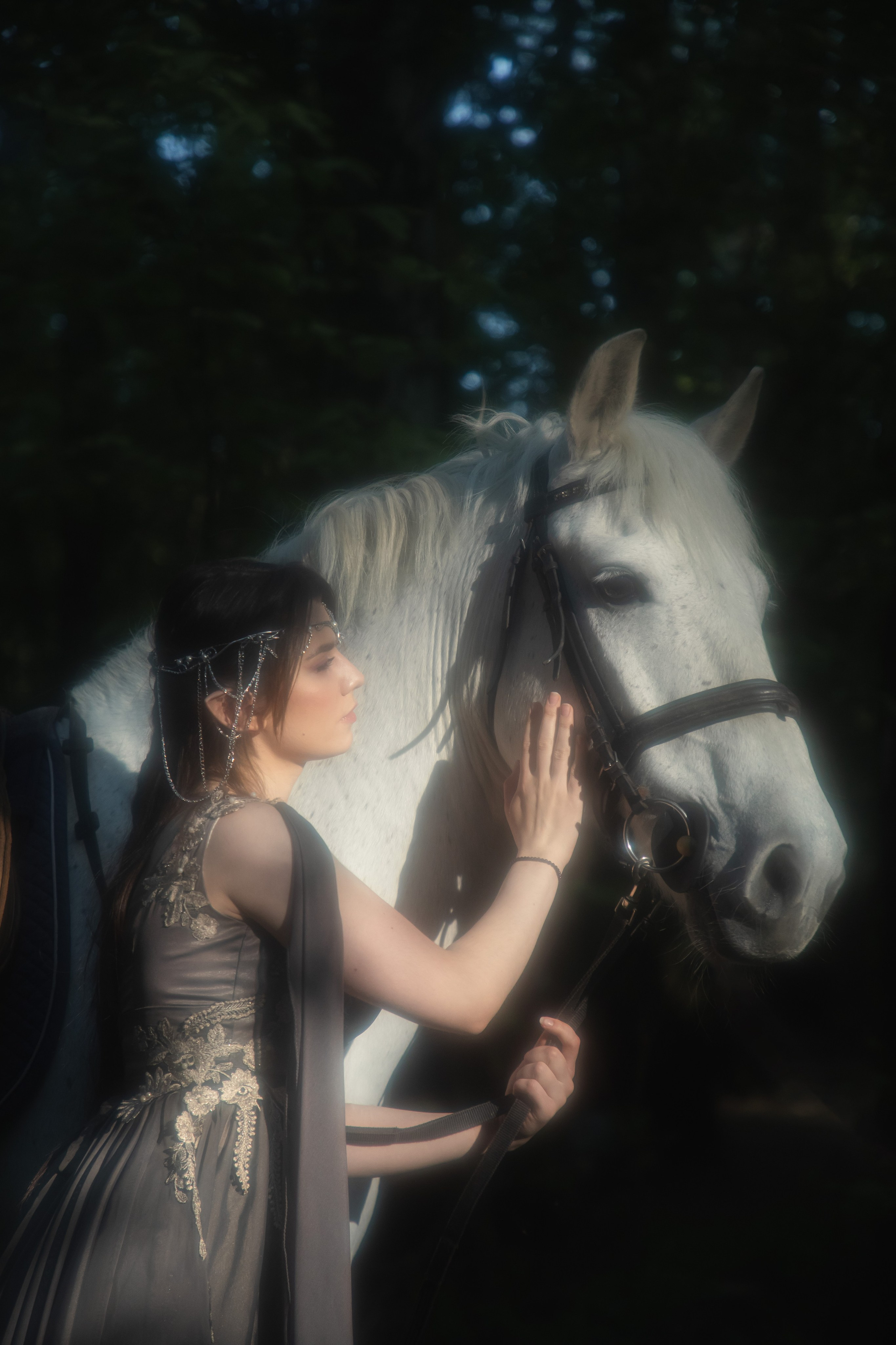 Эльфийская фотосесссия с лошадью. Юлия Башкатова, сказочный фотограф, Москва