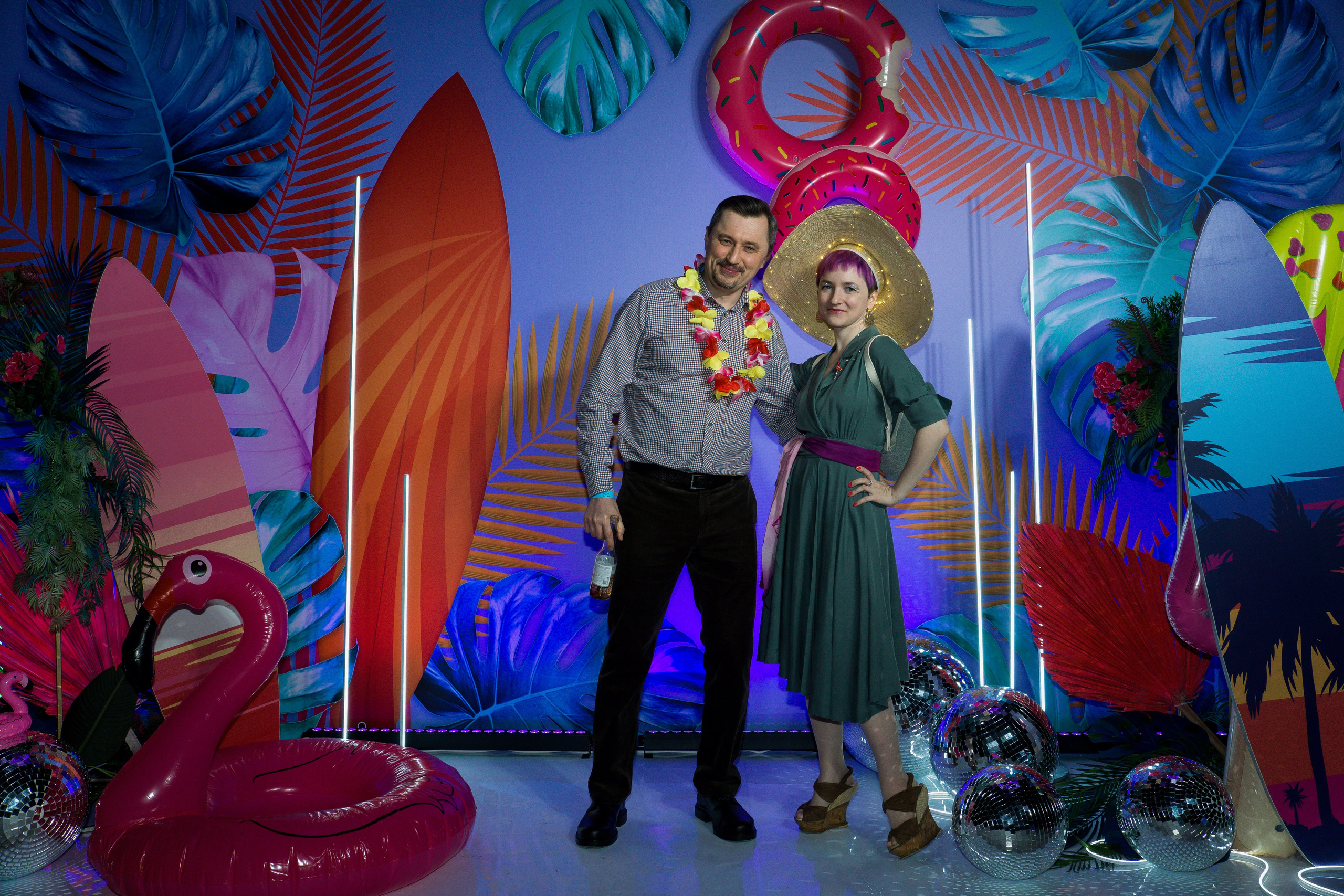 МТС корпоратив Гавайская вечеринка. Фотограф