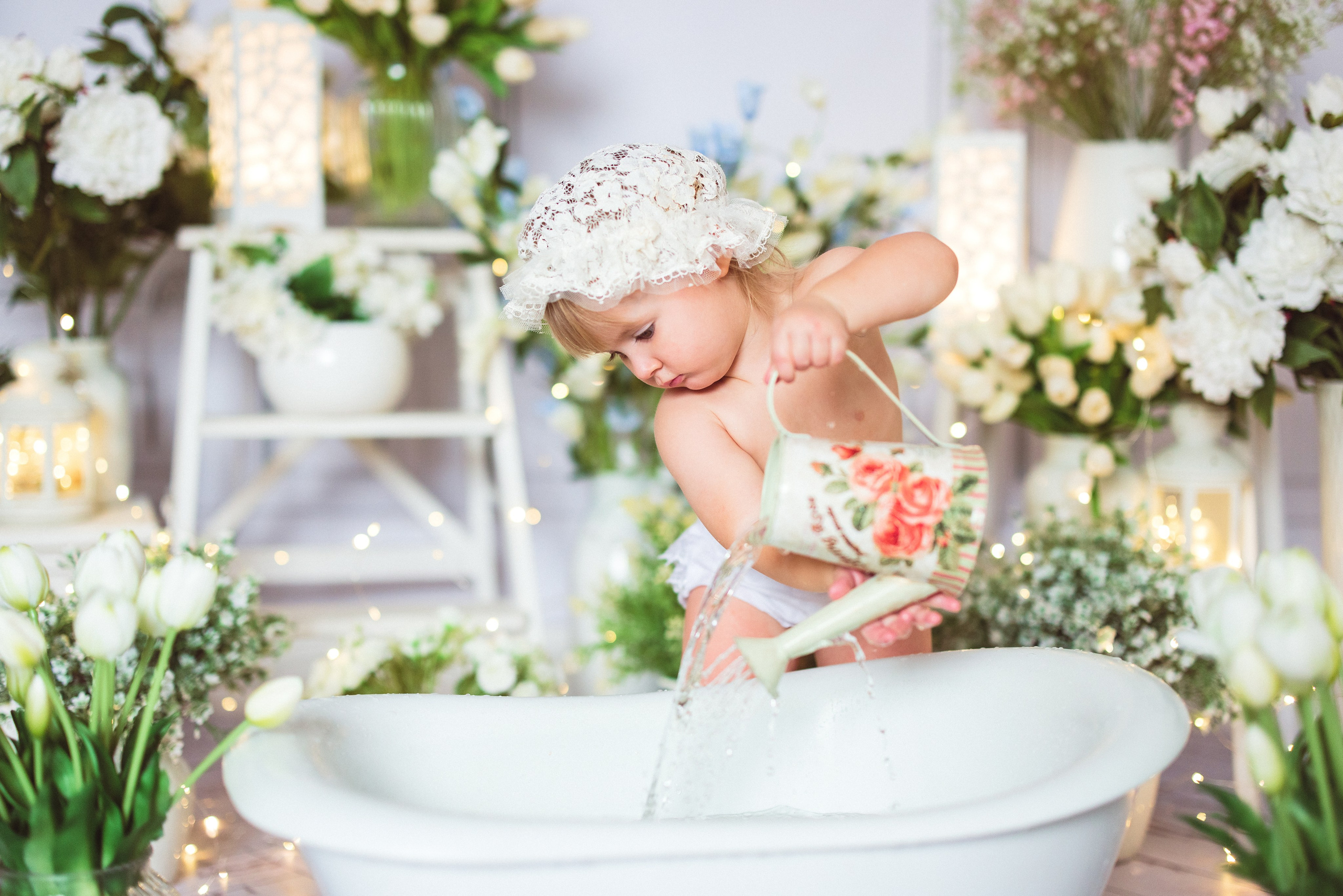 Детская фотосессия к 8 марта в фотостудии г. Краснодара. Семейный и детский фотограф в Краснодаре Анна Трашкова