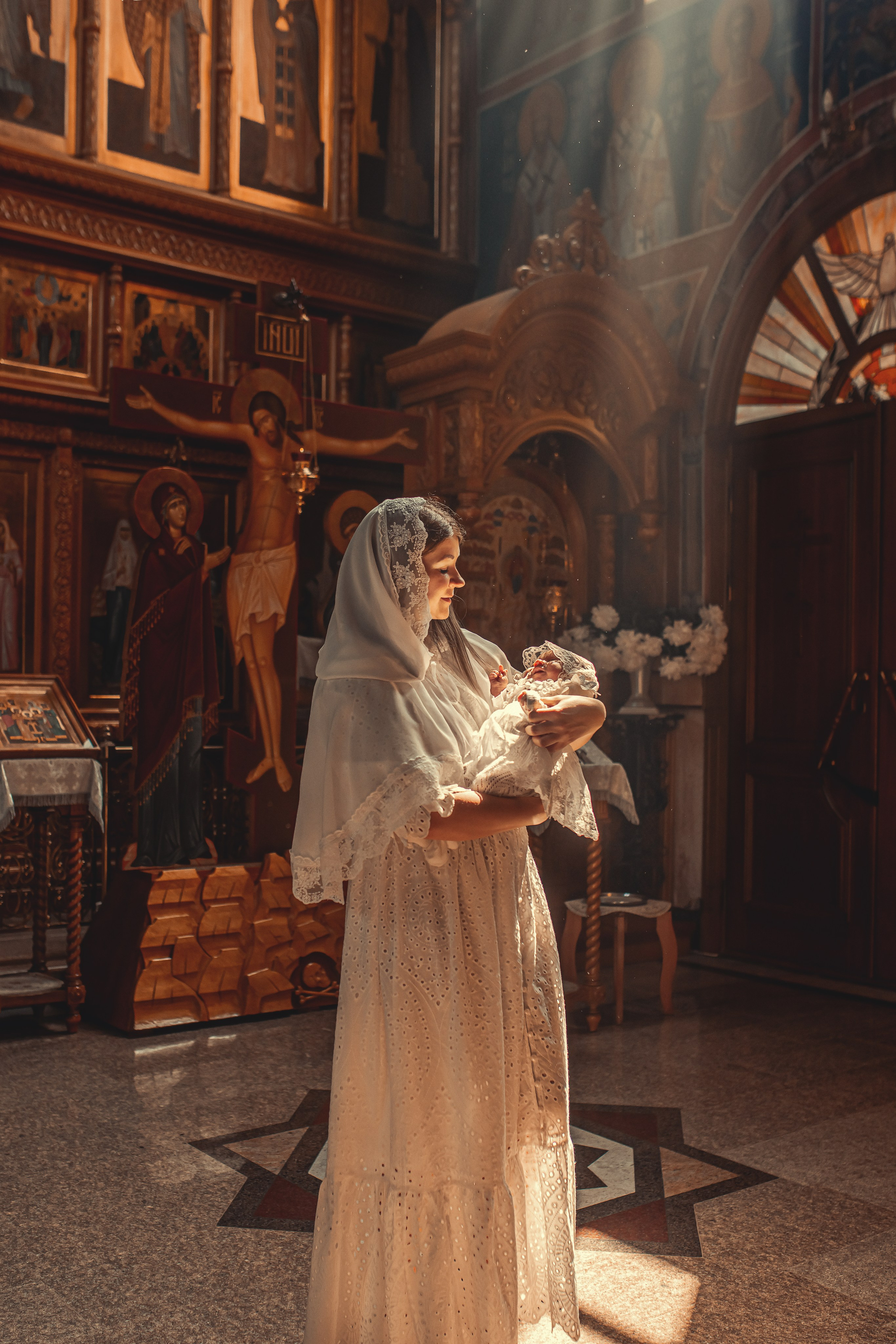 Таинство Крещения Ксении. Фотограф Таинств Крещения и Венчания в г. Курске