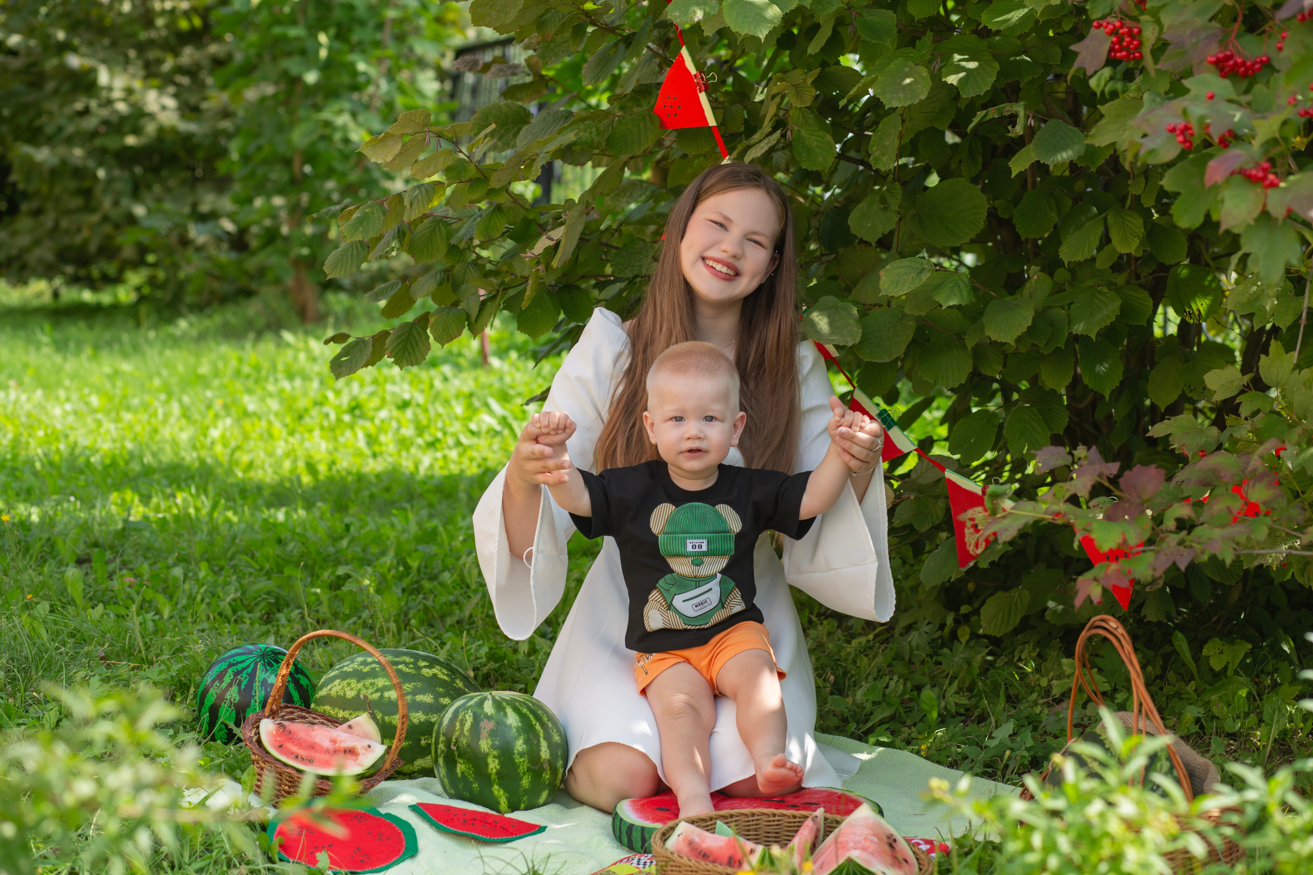 Арбузный фотодень в Жк Красногорский. Семейный и детский фотограф в Москве и МО — Александра