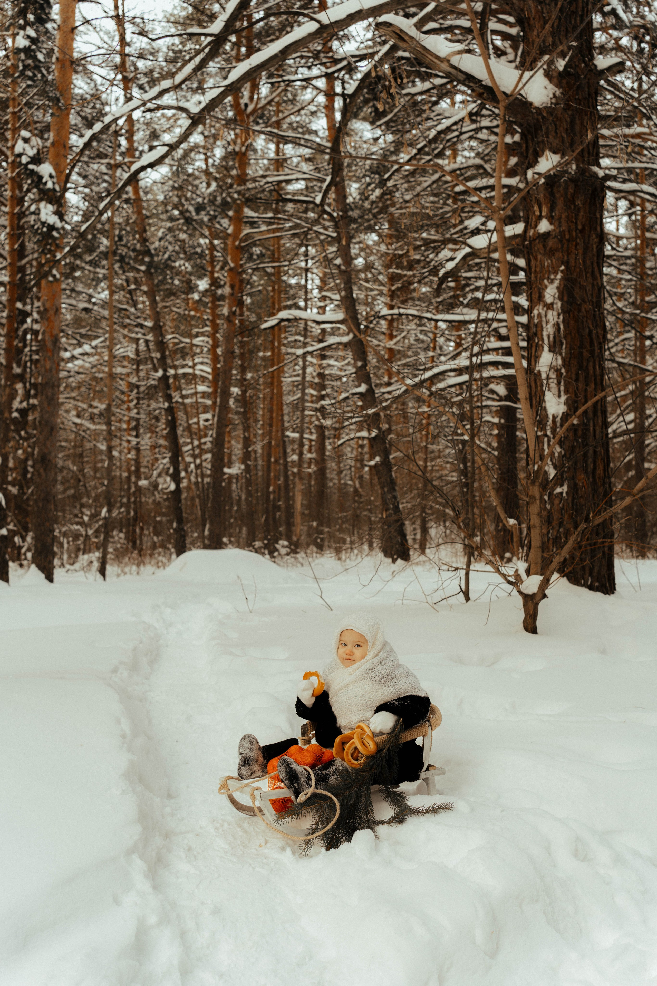 Фотопроект «Зимний лес». Семейный и детский фотограф новорожденных Ульяновск
