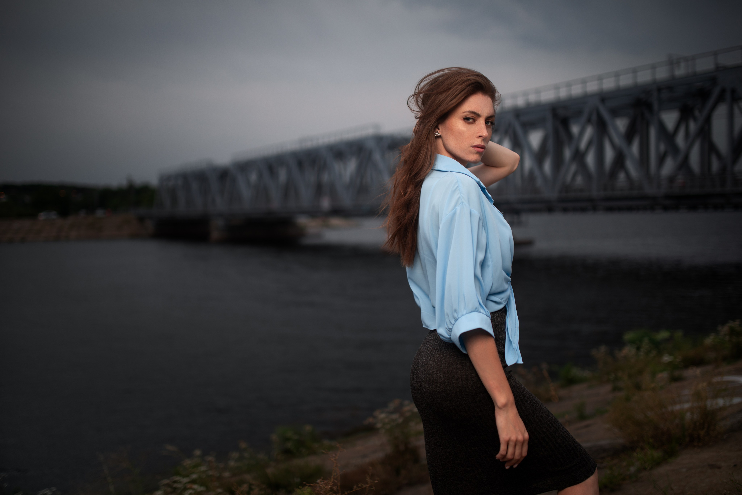 Фотосет с Надеждой на берегу реки в формате для «себя»