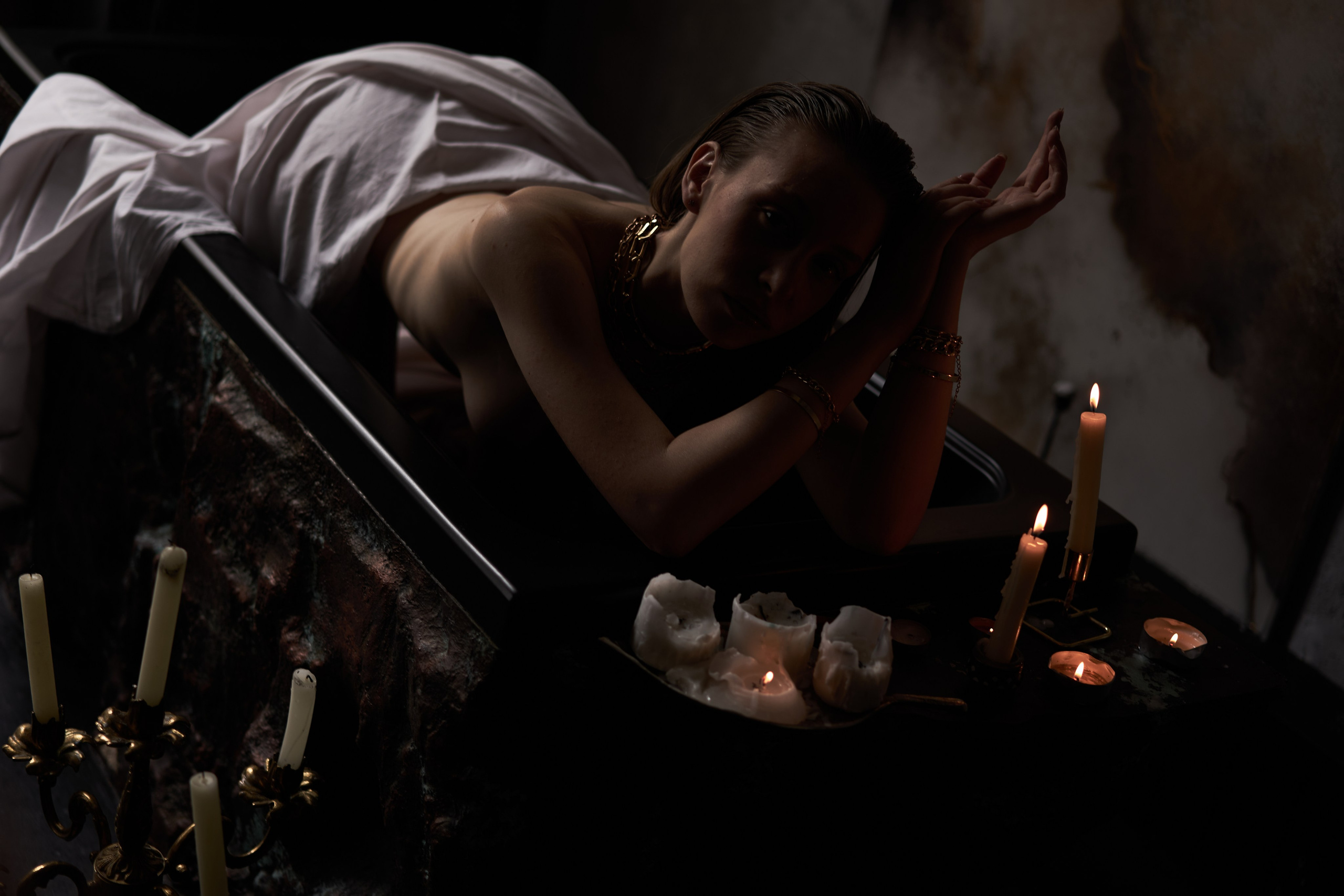 Будуарная фотосессия в студии. Фотограф Екатеринбург Кокшарова Александра