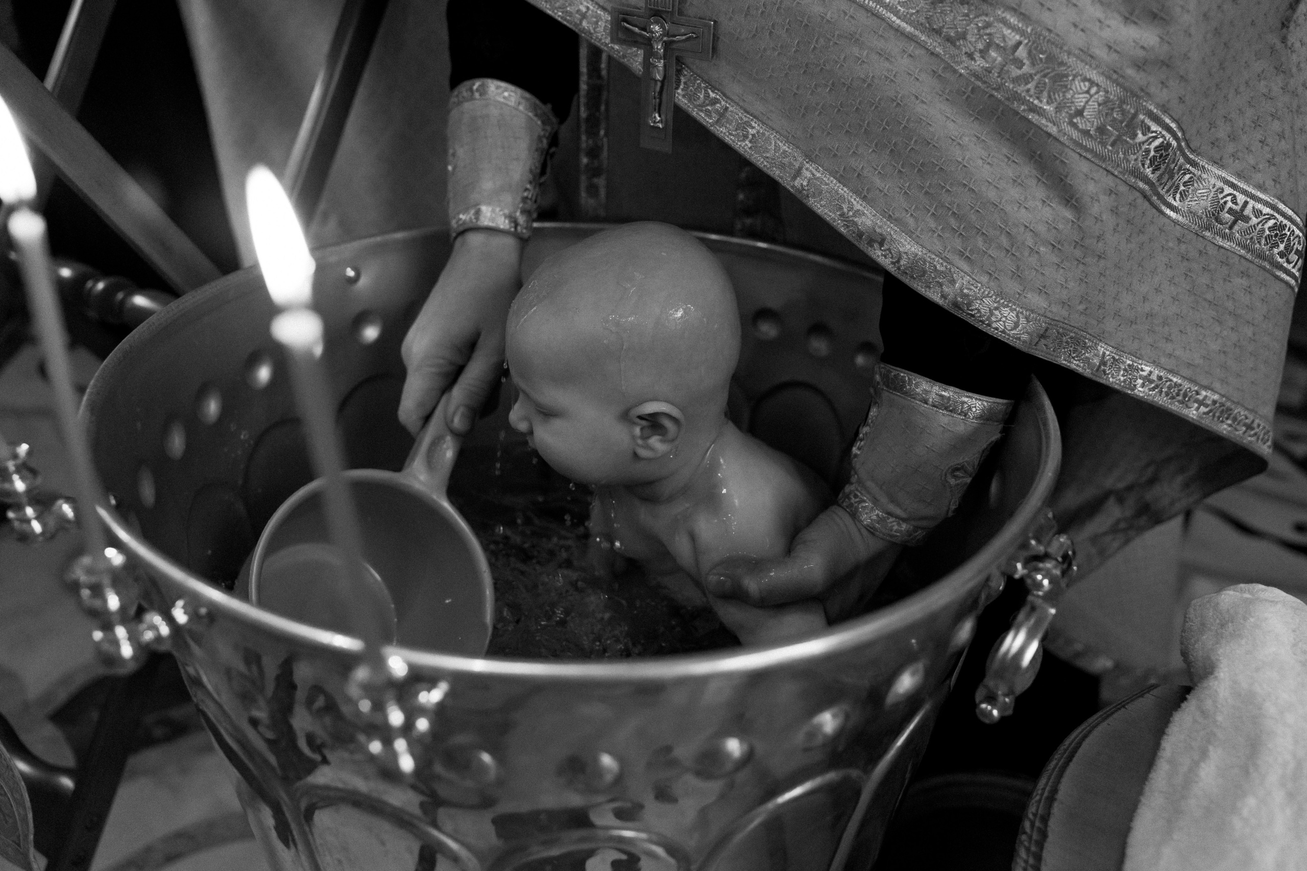 Крещение Ивана в часовне Серафима Саровского