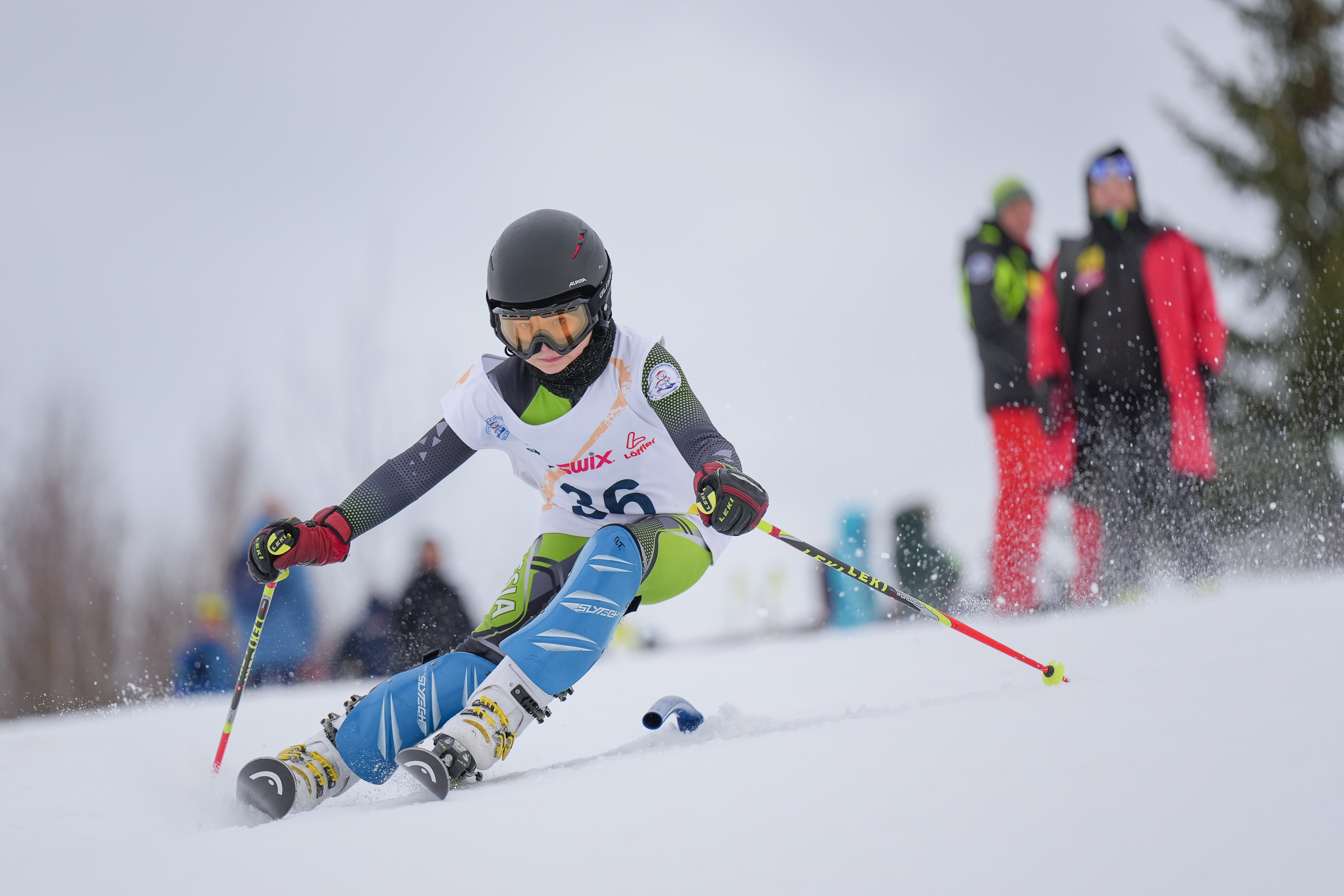 SL (Slalom) - Слалом. Соревнования по горнолыжному спорту. Московская область, Шуколово