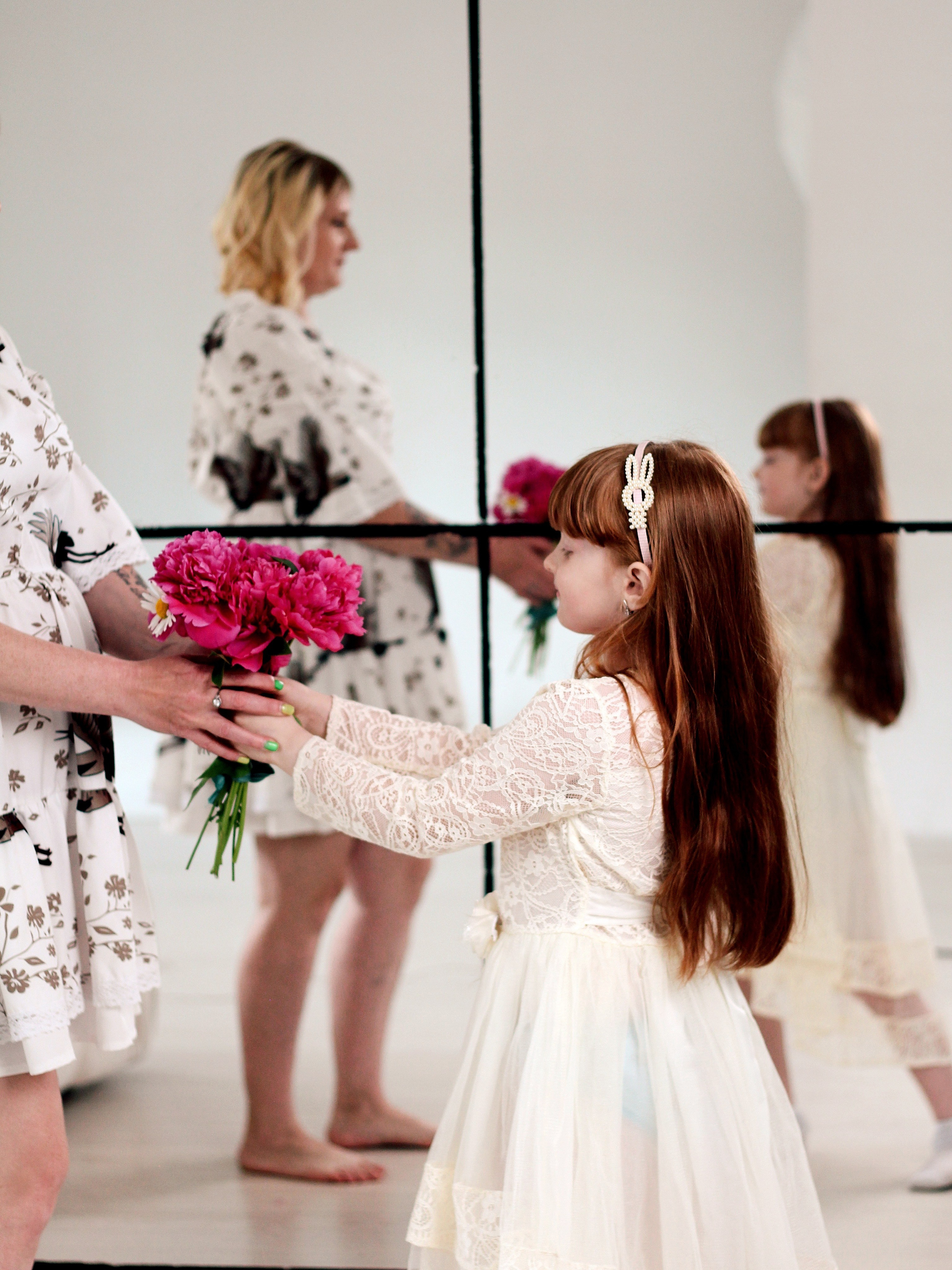 С пионами. Photography Eva