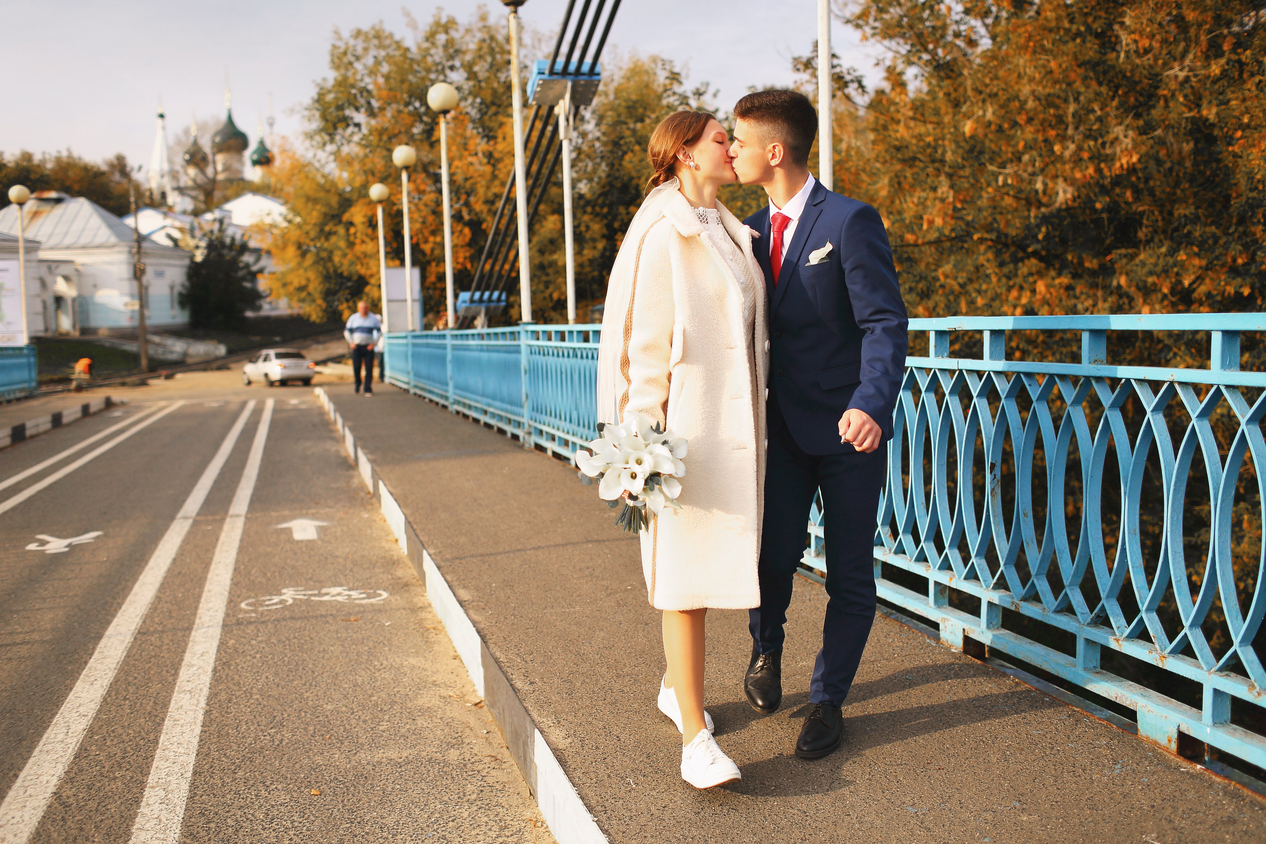 Съемка пары в осеннем городе и в студии. Свадебный и репортажный фотограф в Ярославле и Санкт-Петербурге Роман Микрюков