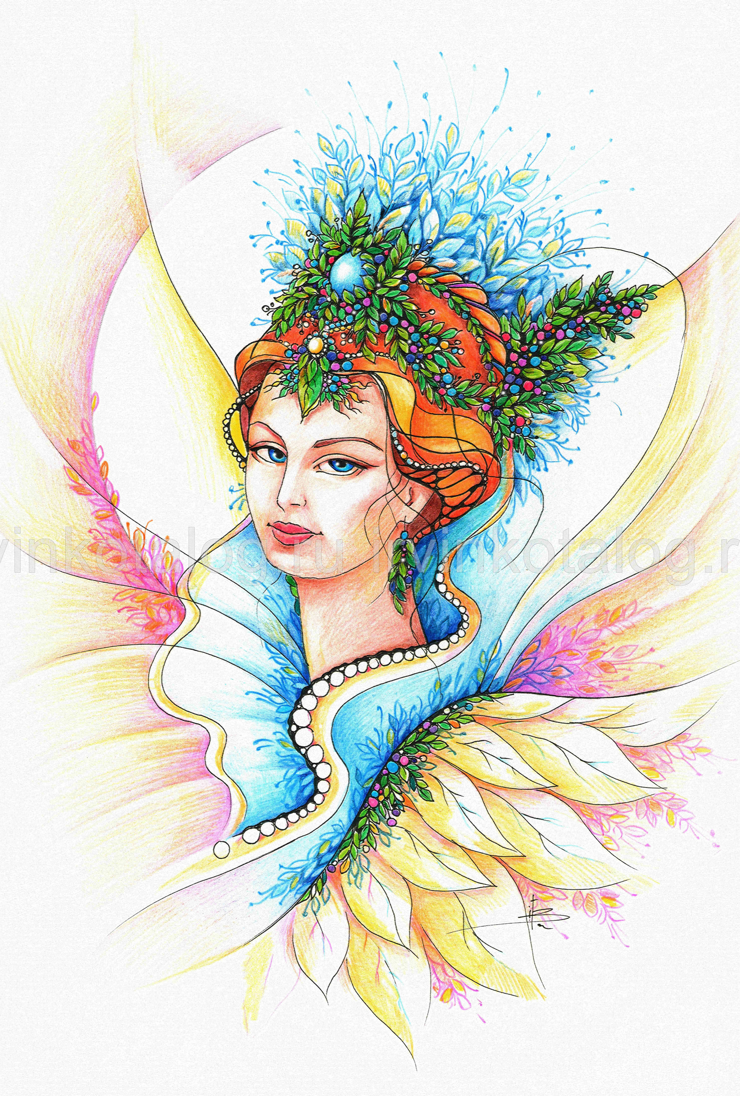 "Я вижу женщину в одежде той весны, когда проснулись все потоки изнутри..." 22.03.2021 (слова Дмитрий Чернышов)