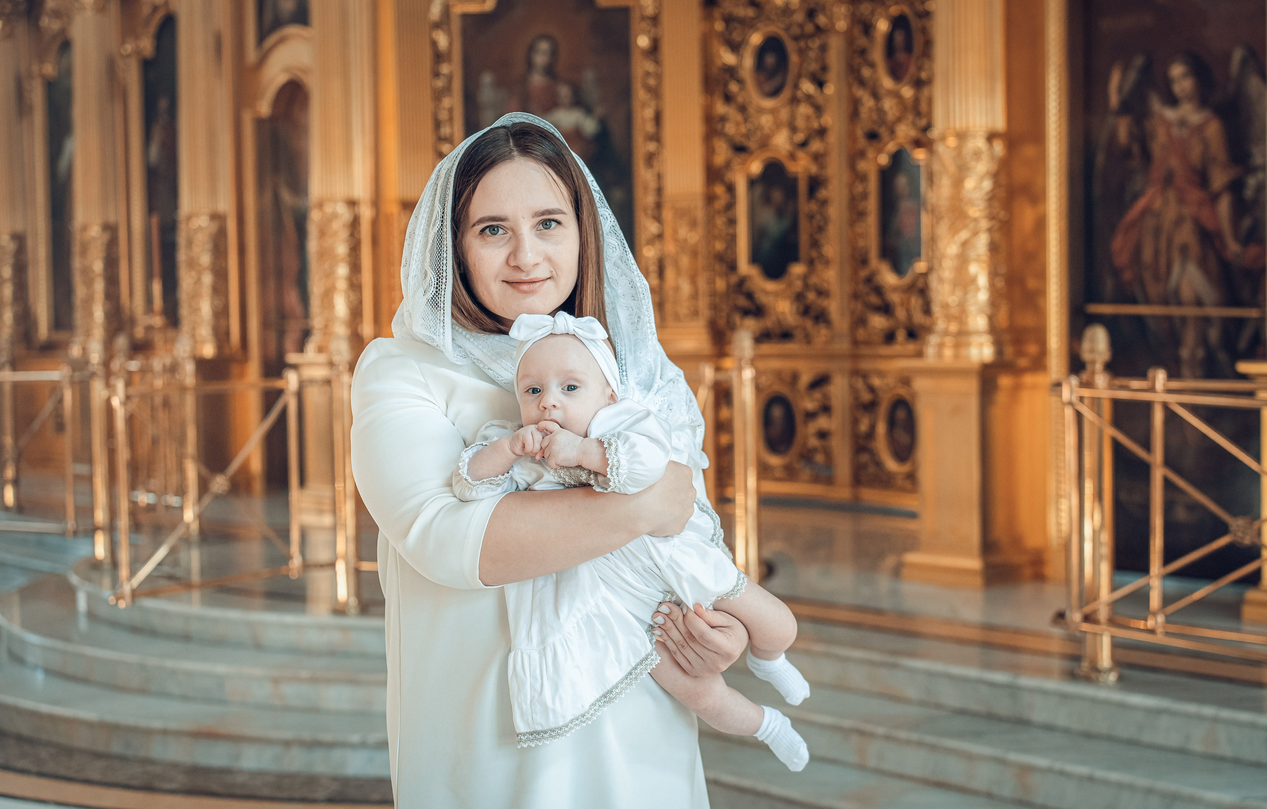 Крещение Ксении в храме Петра и Павла. Фотограф на Крещение Тула и Венчание в Туле, детский и семейный фотограф