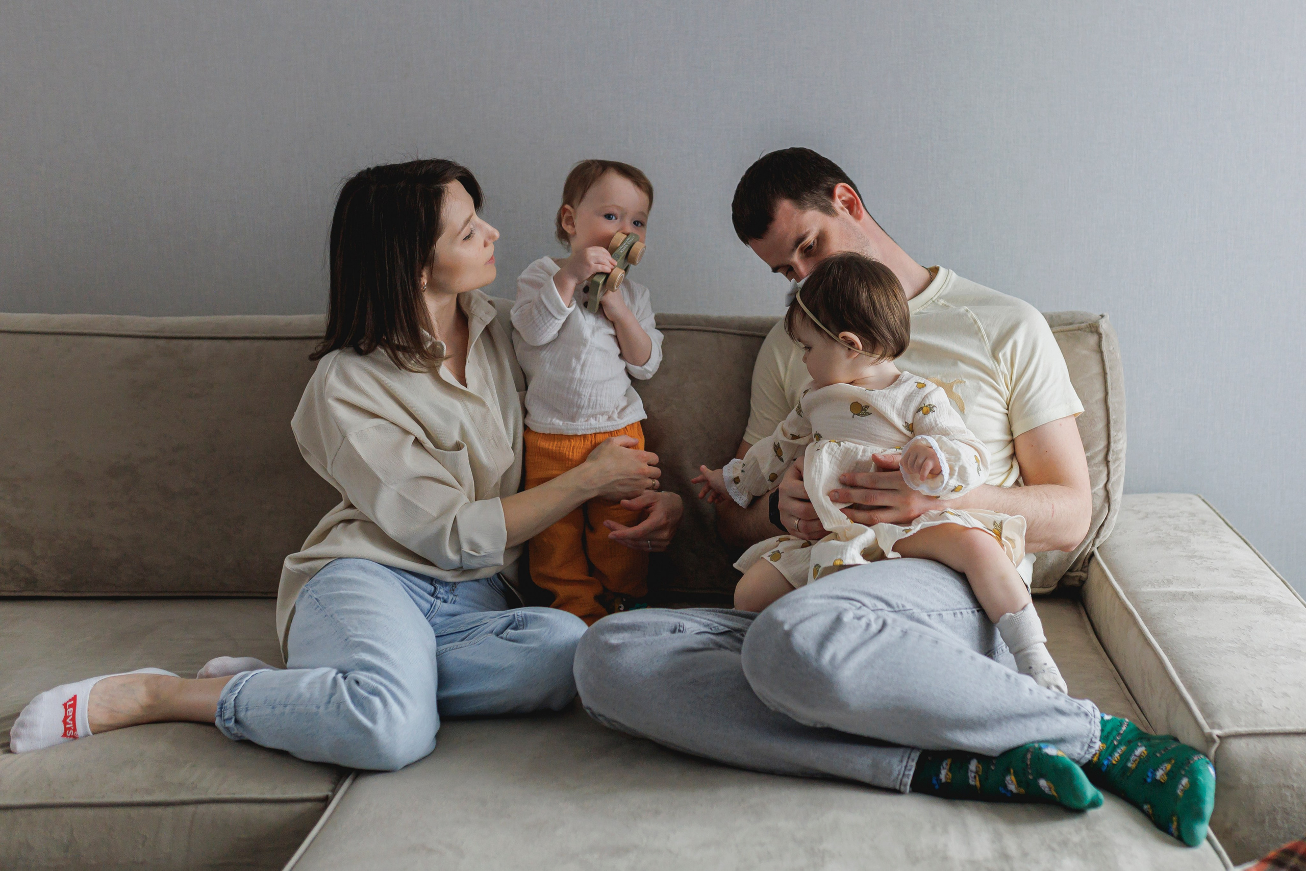 Домашняя семейная фотосессия. Семейный и детский фотограф в Рязани Васюгова Мария