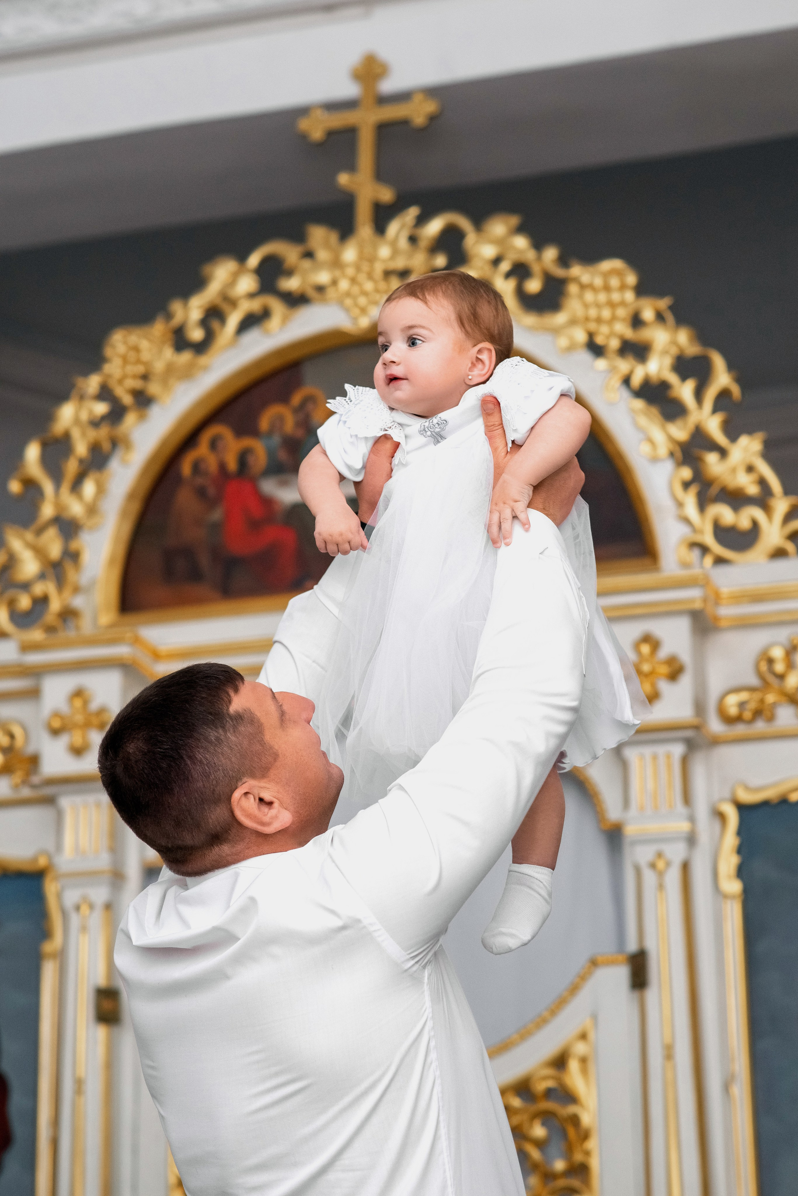 Крещение Настюши в храме Марии Магдалены. Семейный фотограф на выписку из роддома и крещение Минск Настя Гришук