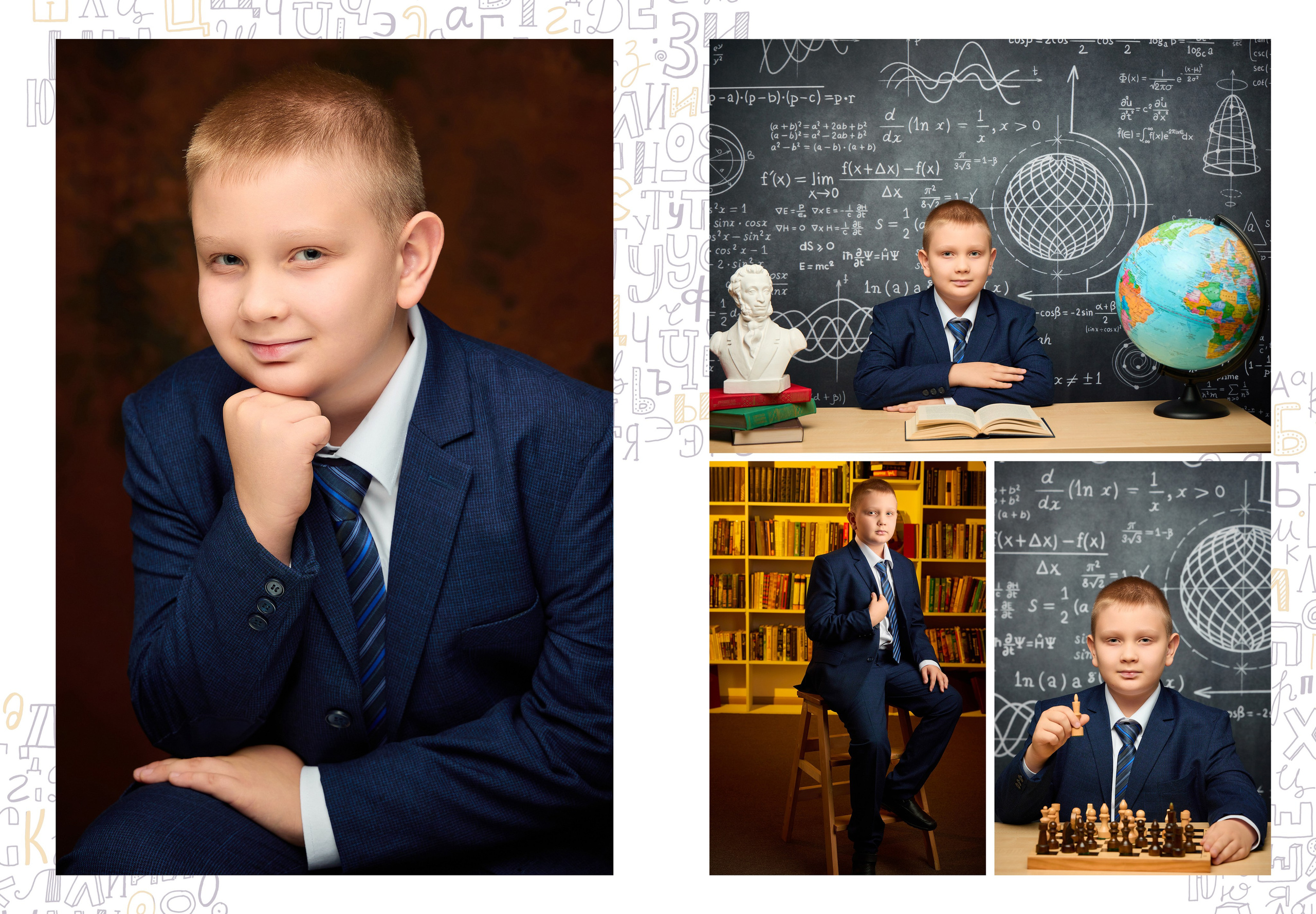 Выпускные фотоальбомы для учеников 4 класса в Сызрани. Школьный фотограф, выпускные альбомы