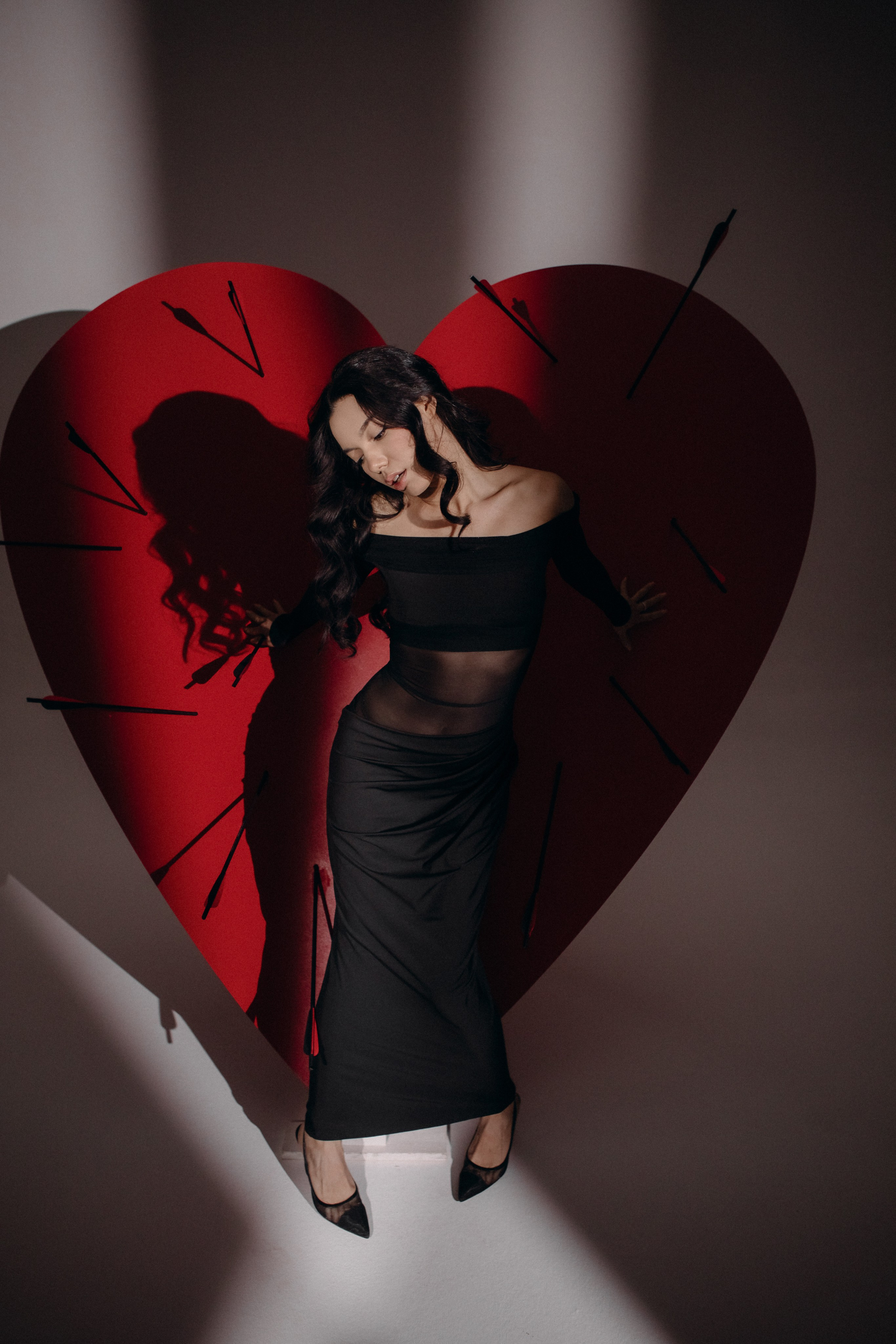 Арина. Красное сердце. Фотограф в Москве Ольга Сатони