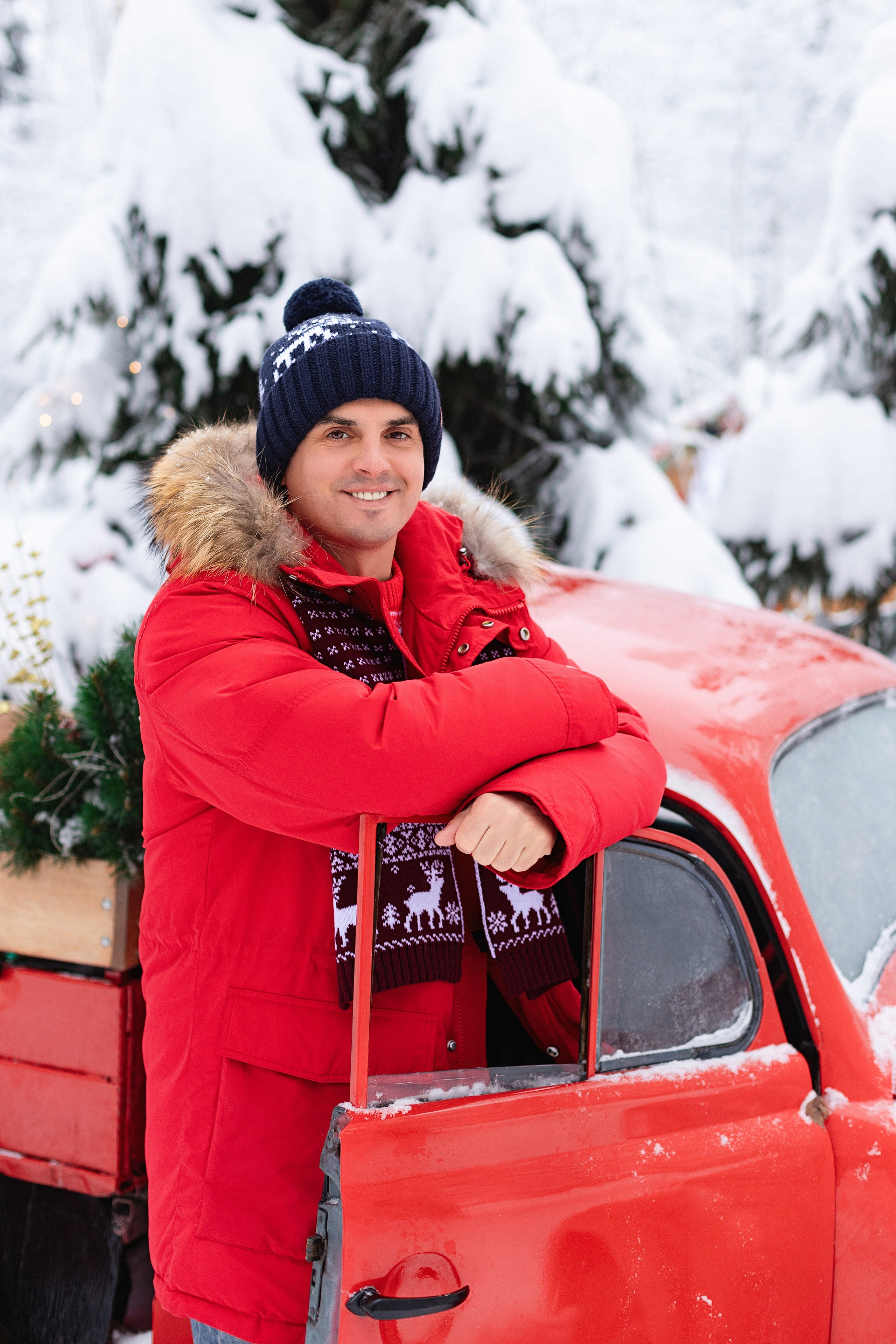Фотосессия в зимнем лесу для пары. Трубинова Екатерина | Семейный фотограф | Москва