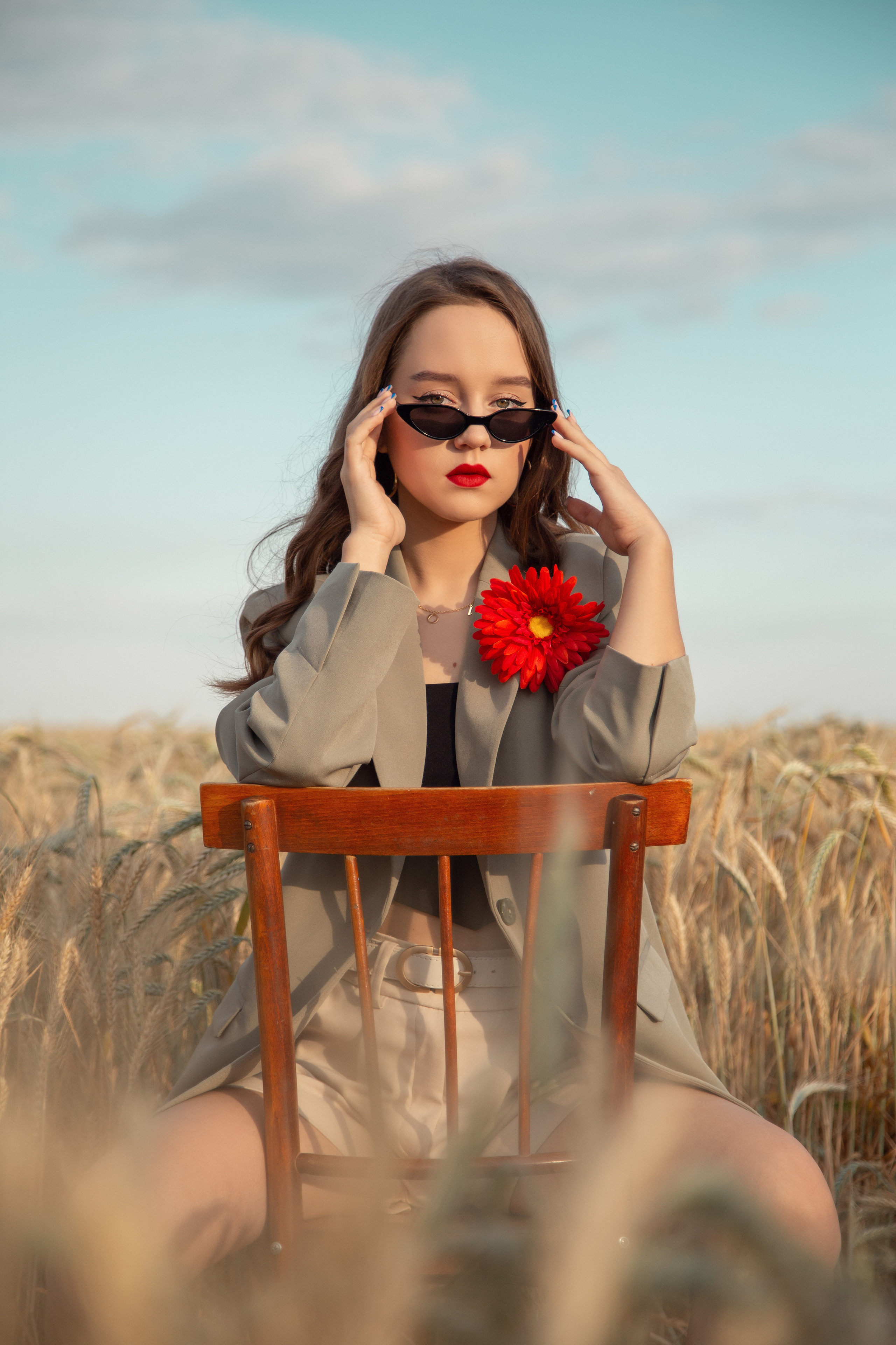 Фотосессия в пшенице — женский портрет в золотых полях | Анна Татаурова, Москва. Фотограф Анна Татаурова | Авторская фотосъемка в Москве