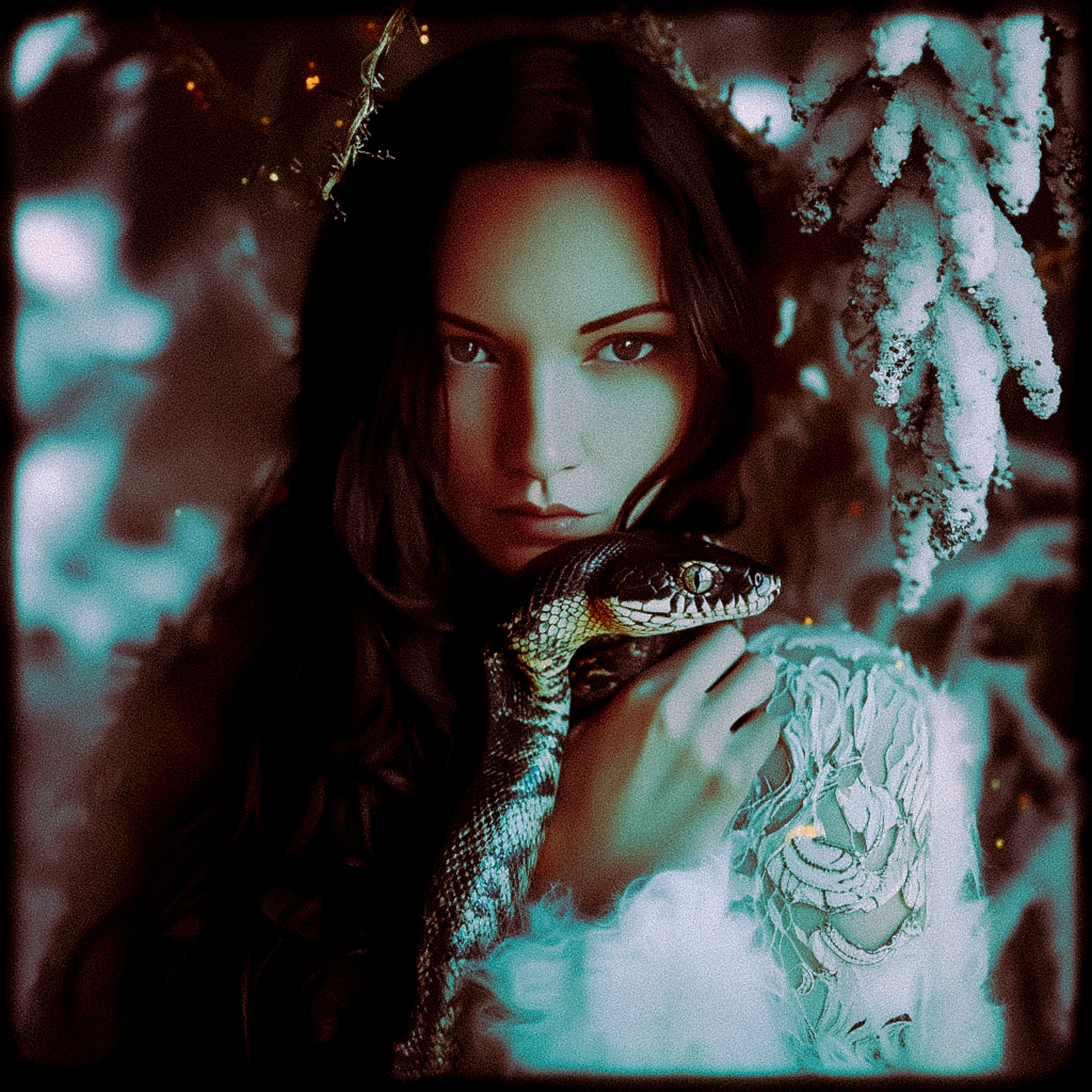 Нейрофотосессия для Алины. Девушка со змеей. ФотоХудожник Харитонова Ирина г. Санкт-Петербург