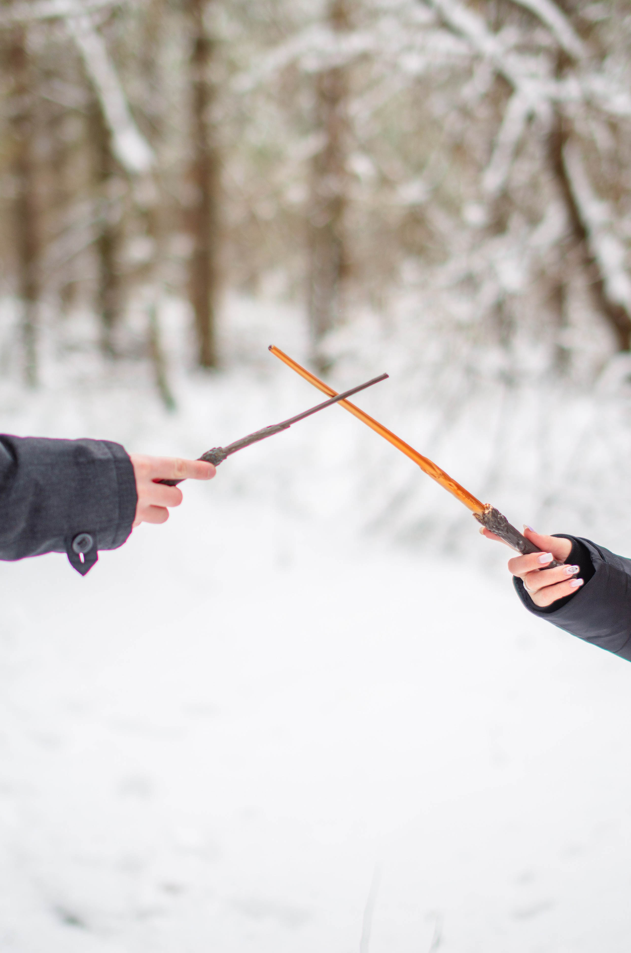 Зимняя история любви в стиле фильма «Гарри Поттер». Денисова Аля — фотограф для парных съемок и индивидуальных историй в Барнауле