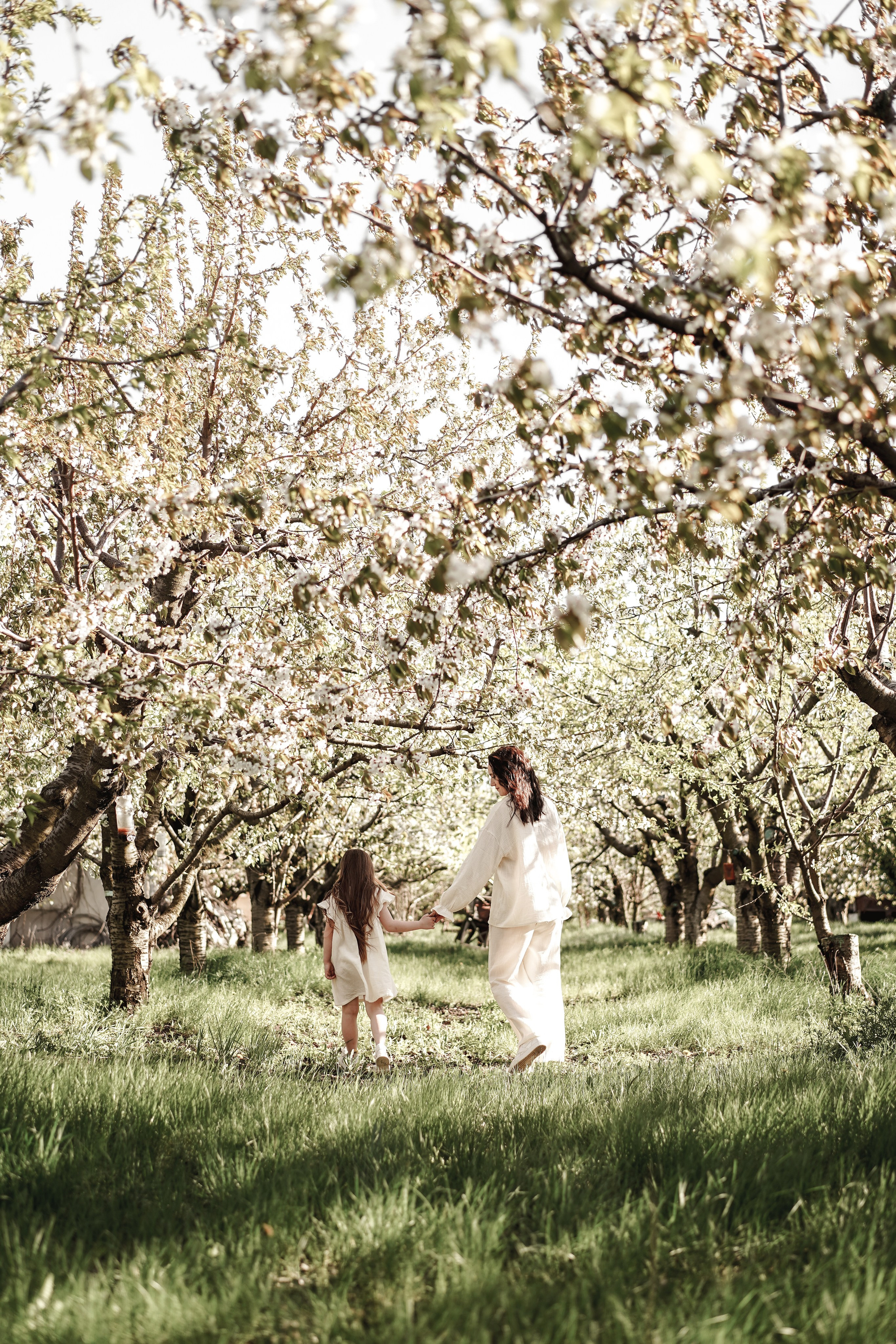 Семейная фотосессия на цветущих садах. Свадебный фотограф в Ростове-на-Дону. Таинство Крещения и Венчания, семейные фотосессии. Алёна Чёботова