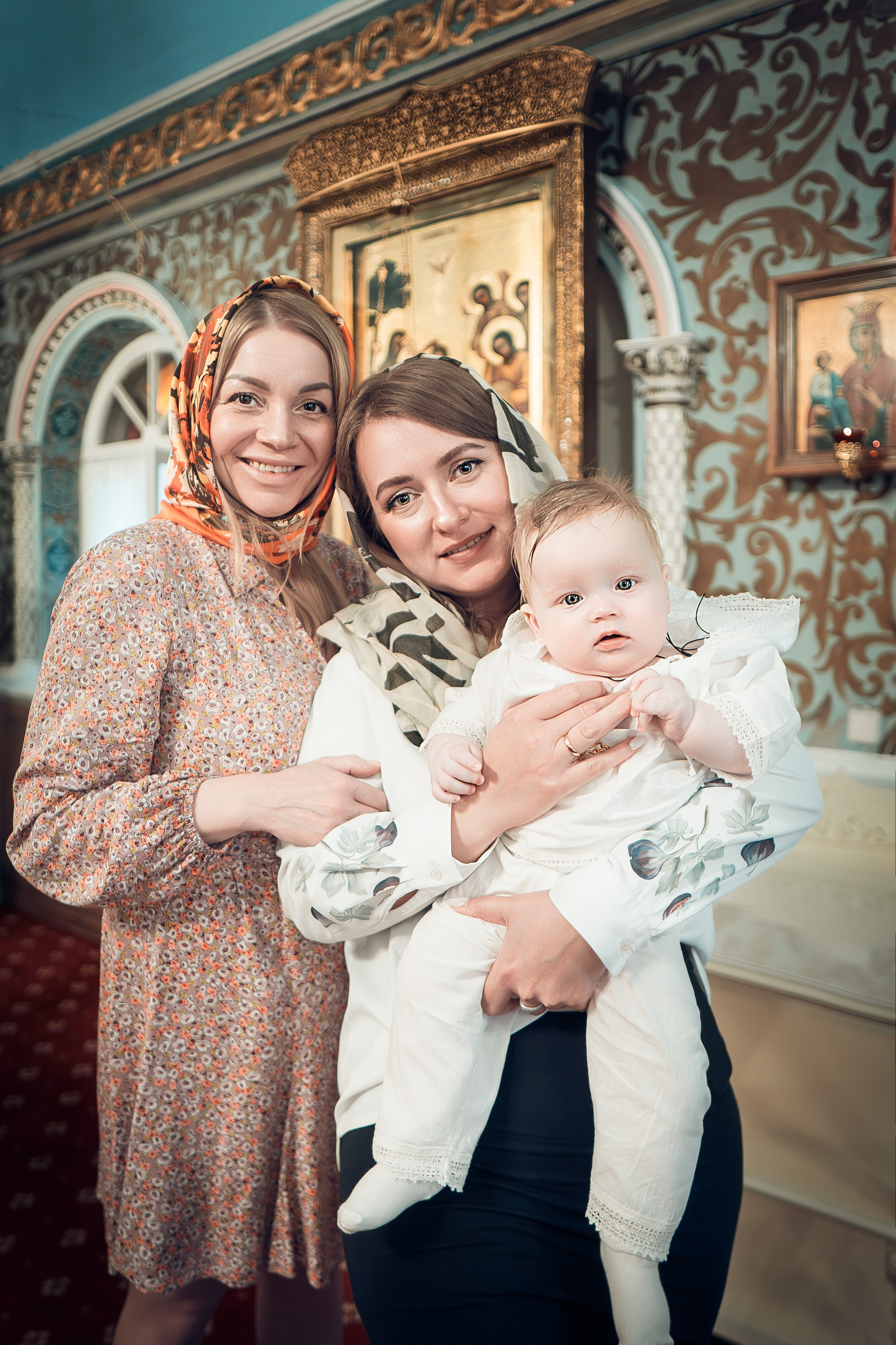 Таинство Крещения Артема, Ангелины и Адрианы