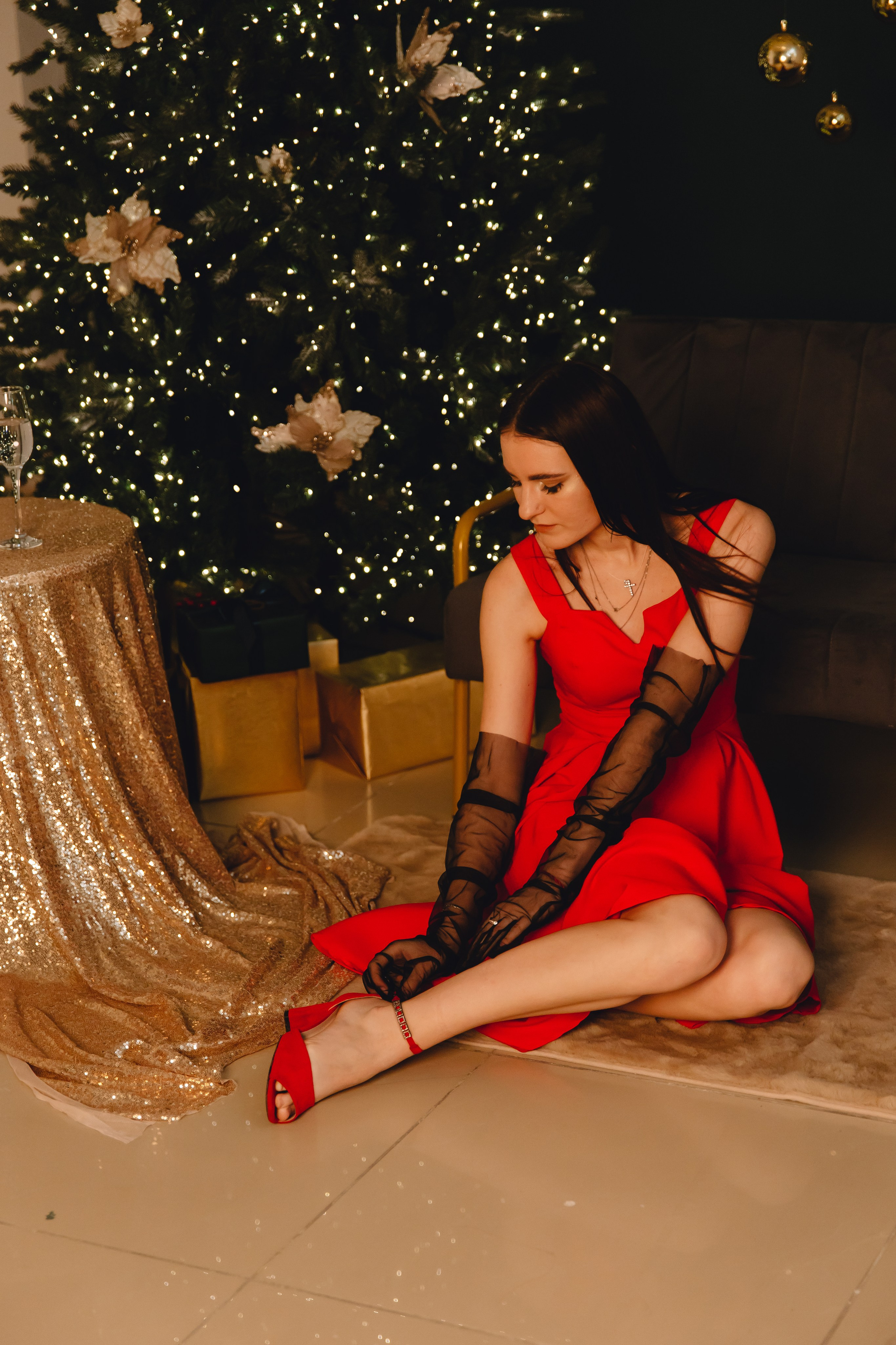 Лера. Индивидуальная новогодняя фотосессия. Фотограф во Владивостоке. Юрганова Анна